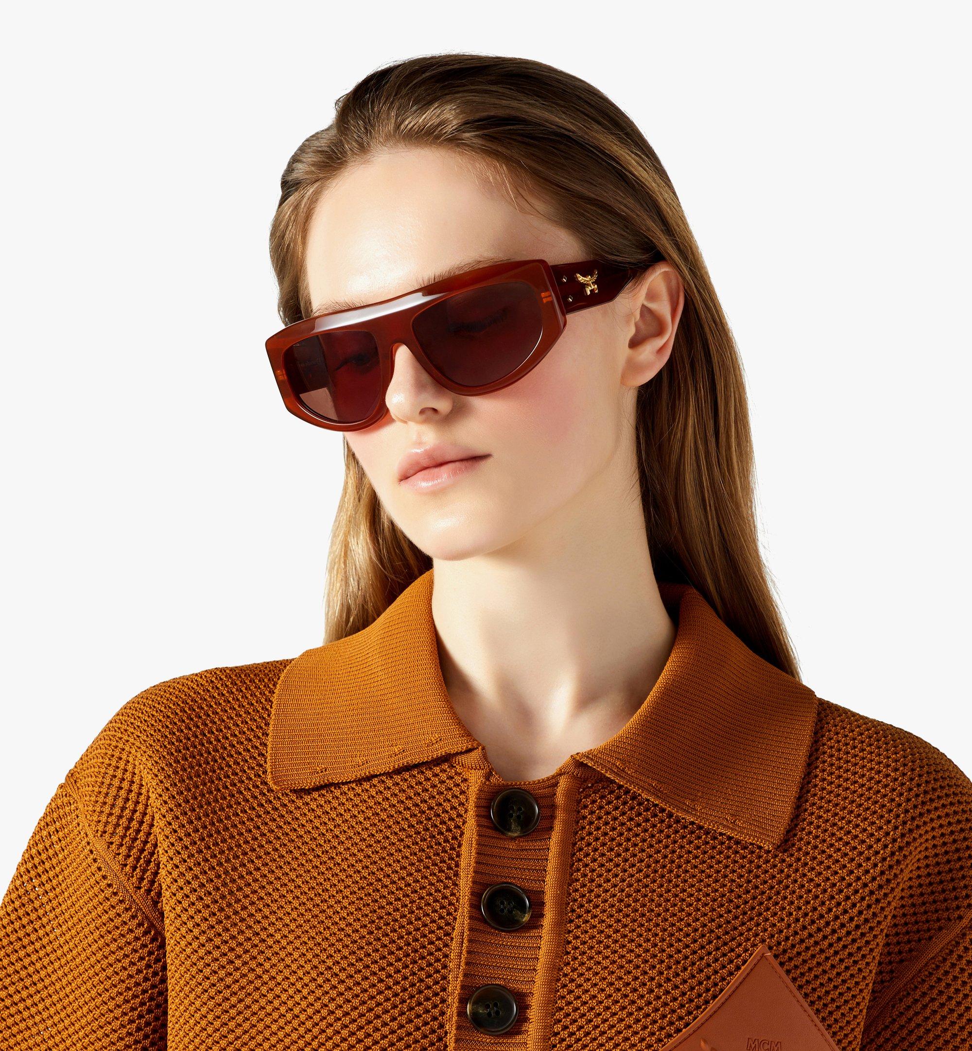MCM Unisex Square Sunglasses Brown MEGESMM02CR001 Alternate View 2