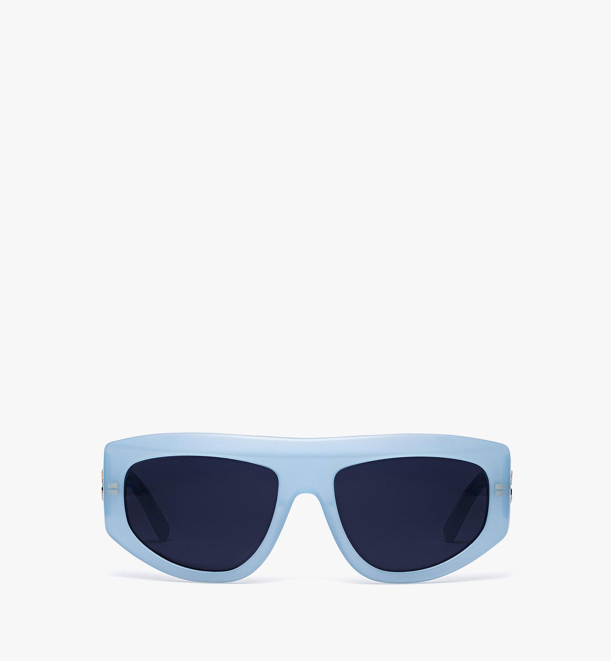 Shop Mcm Unisex Square Sunglasses In Blue