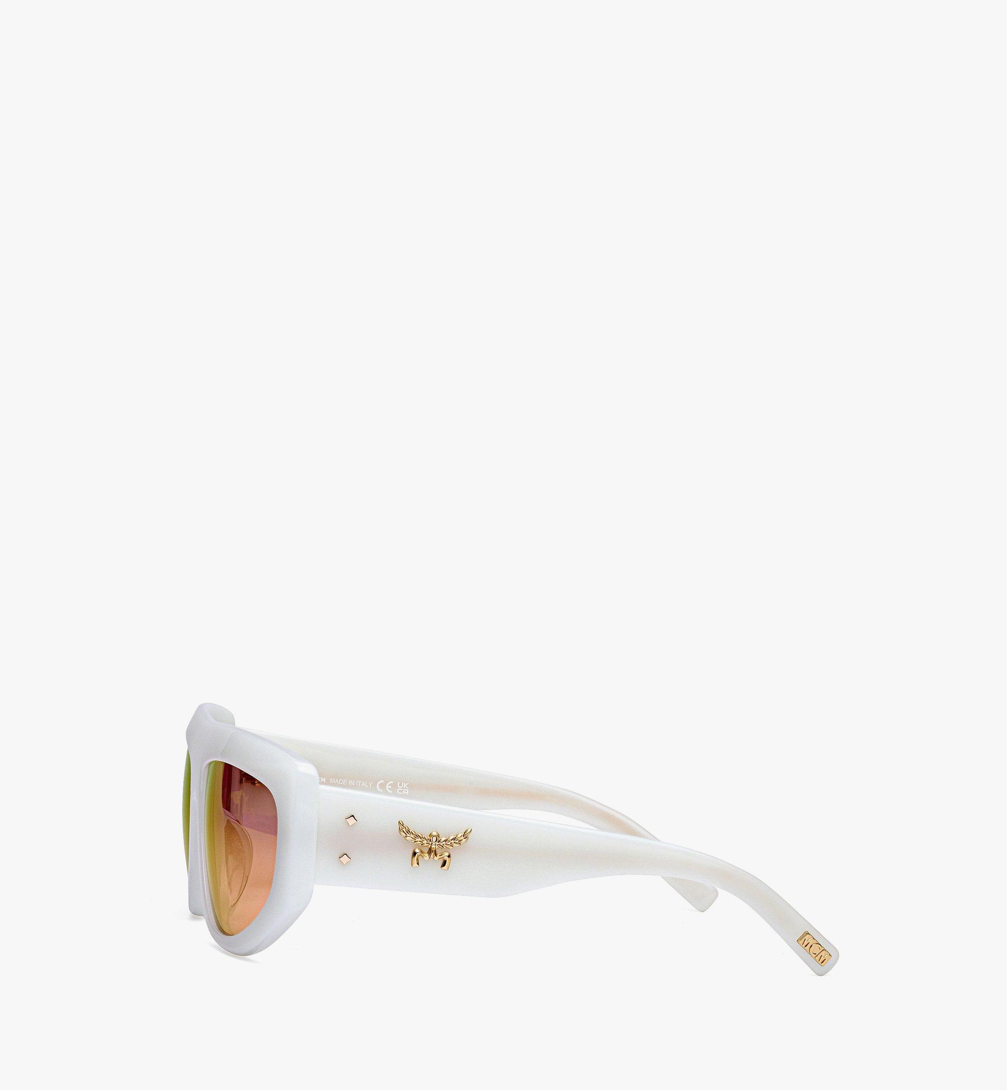 Universal Fit Unisex Square Sunglasses White | MCM ®CA