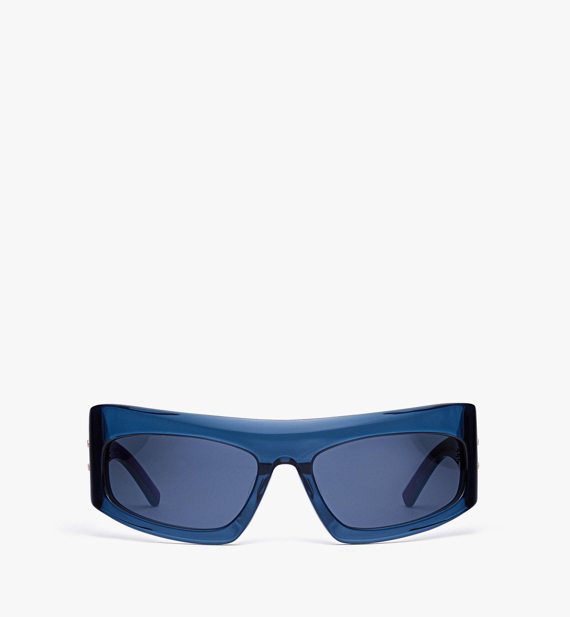 Shop Mcm Unisex Square Sunglasses In Blue