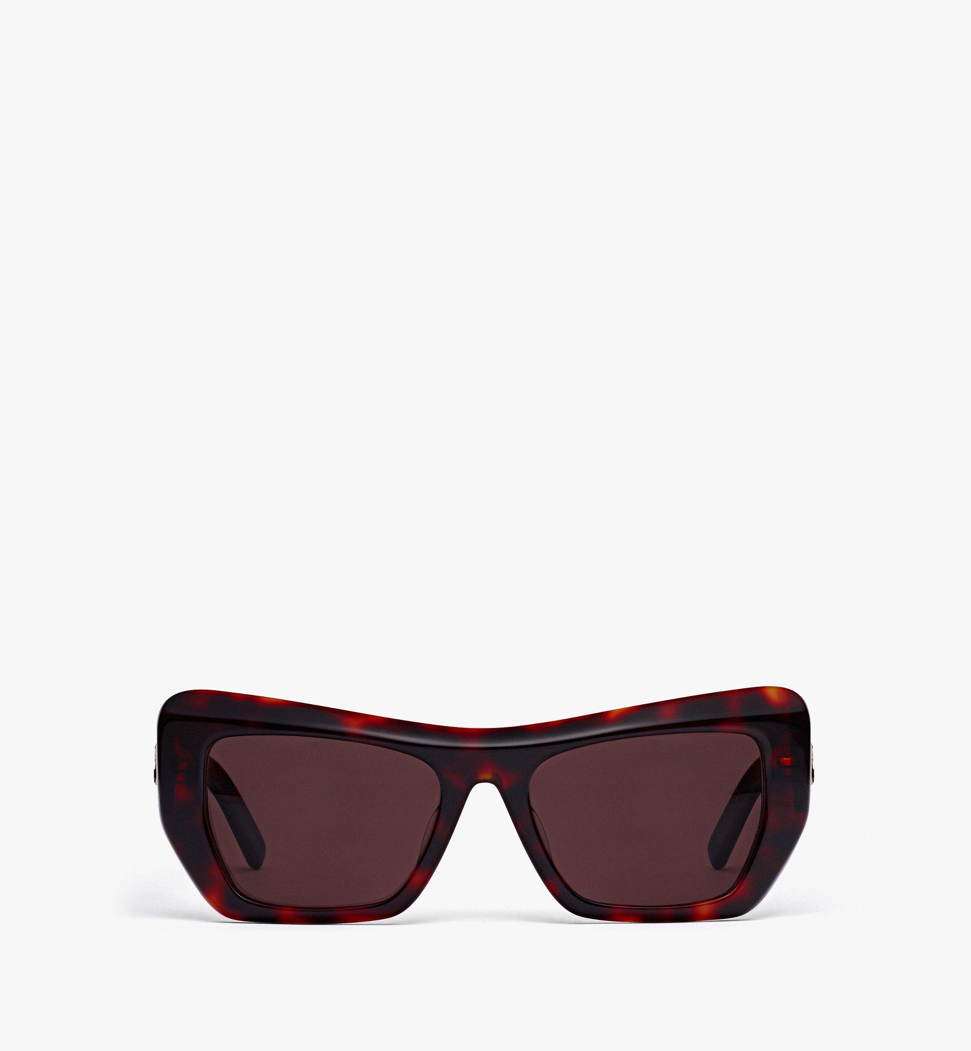 Shop Mcm Unisex Square Sunglasses In Havana