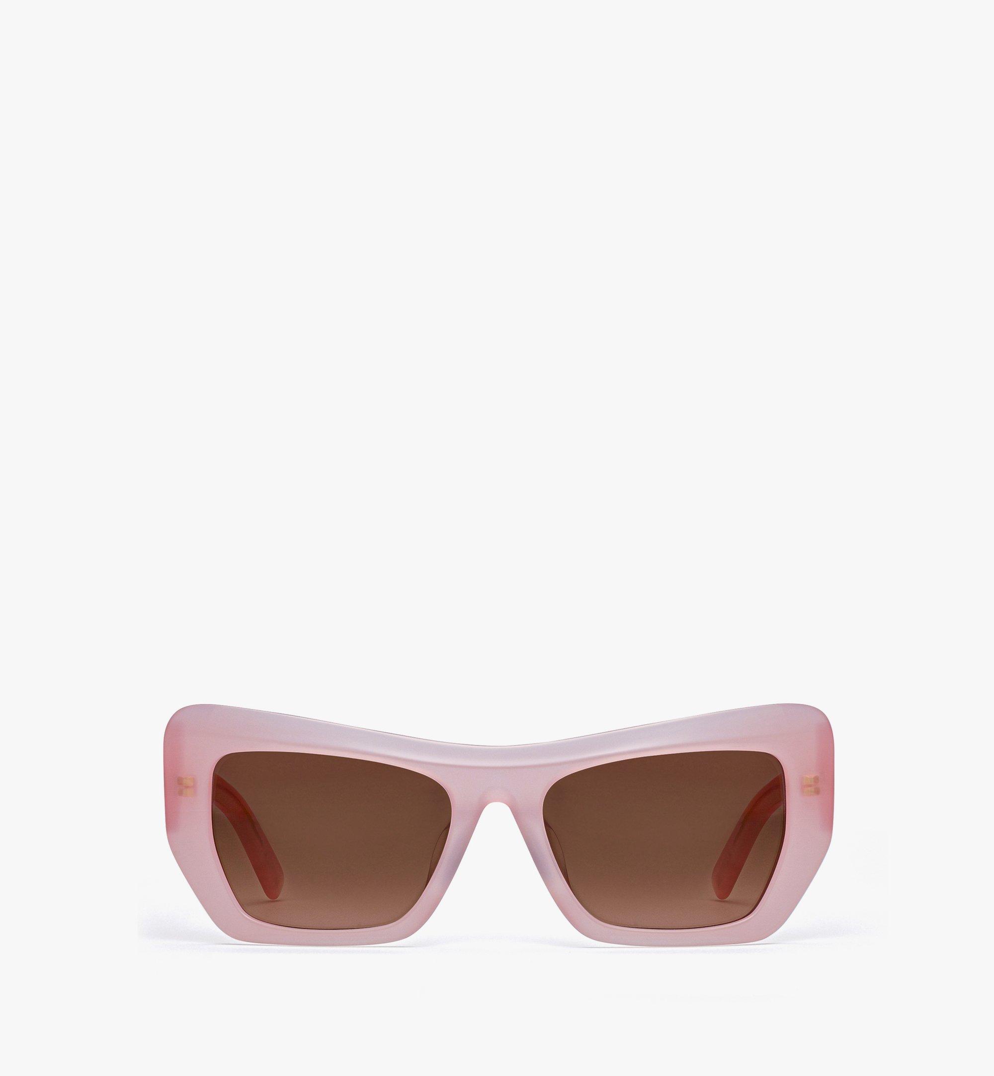 Shop Mcm Unisex Square Sunglasses In Rose Pink