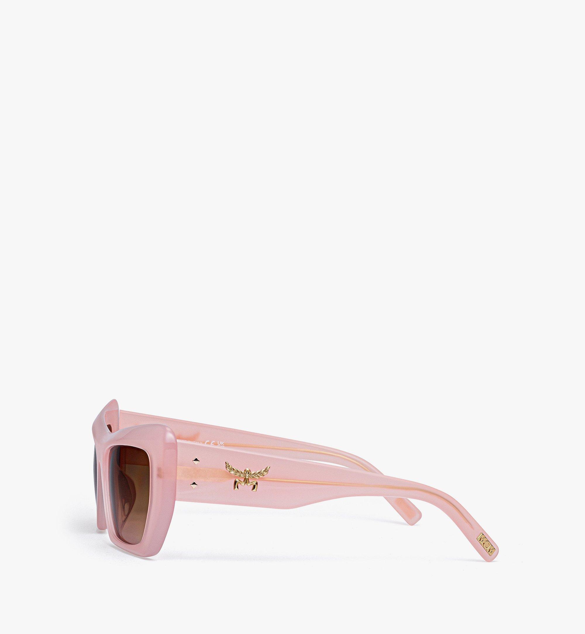 MCM Lunettes de soleil carrées unisexe Pink MEGESMM04PR001 Plus de photos 1