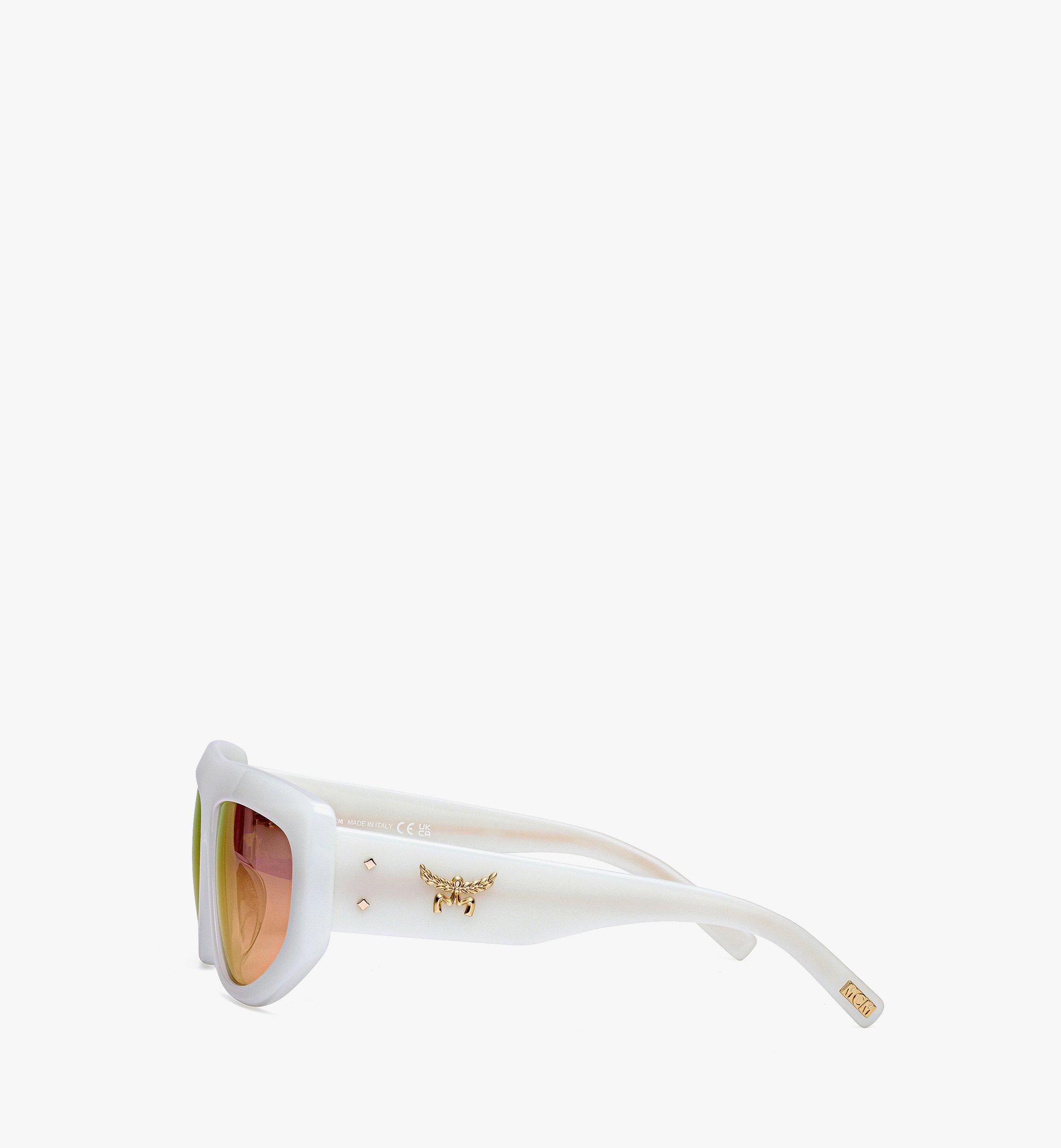 MCM Unisex Square Sunglasses White MEGESMM05WT001 Alternate View 1