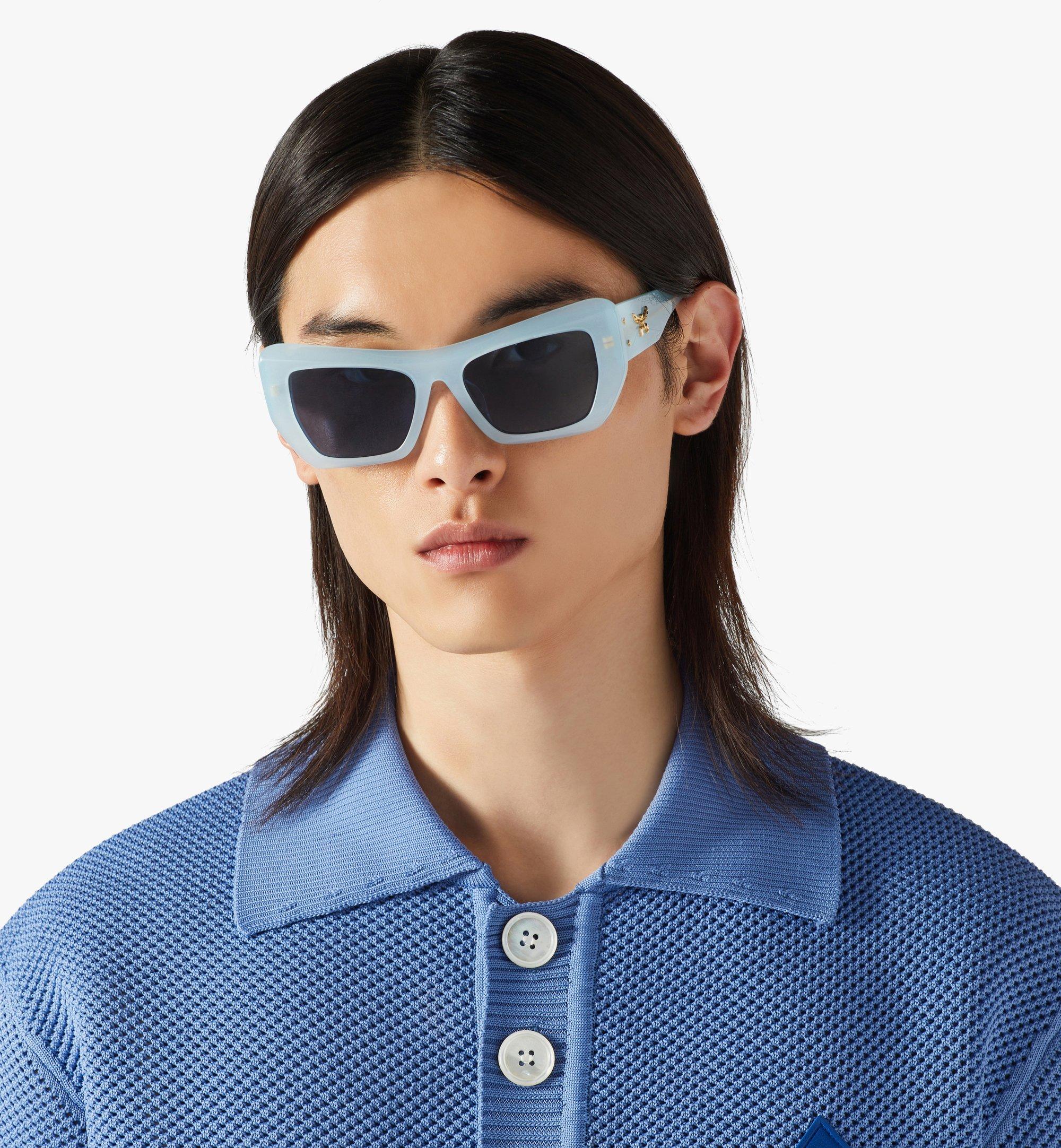 MCM Unisex Square Sunglasses Blue MEGESMM06LU001 Alternate View 3