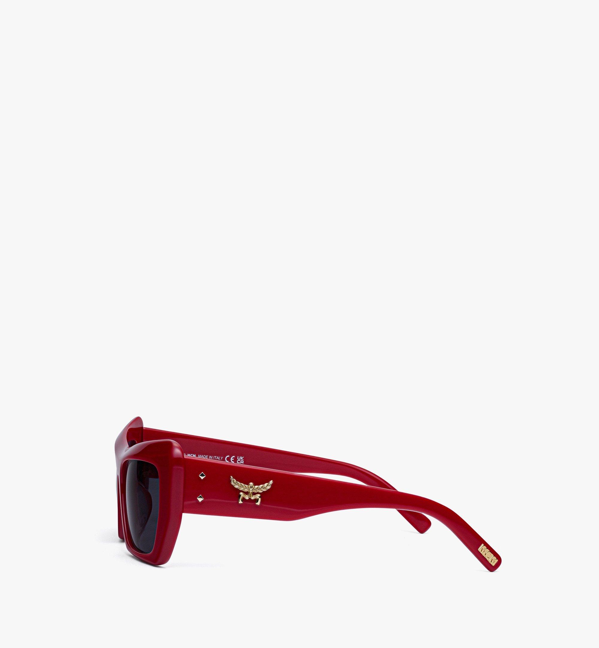 Low bridge fit Unisex Square Sunglasses レッド | MCM ®JP