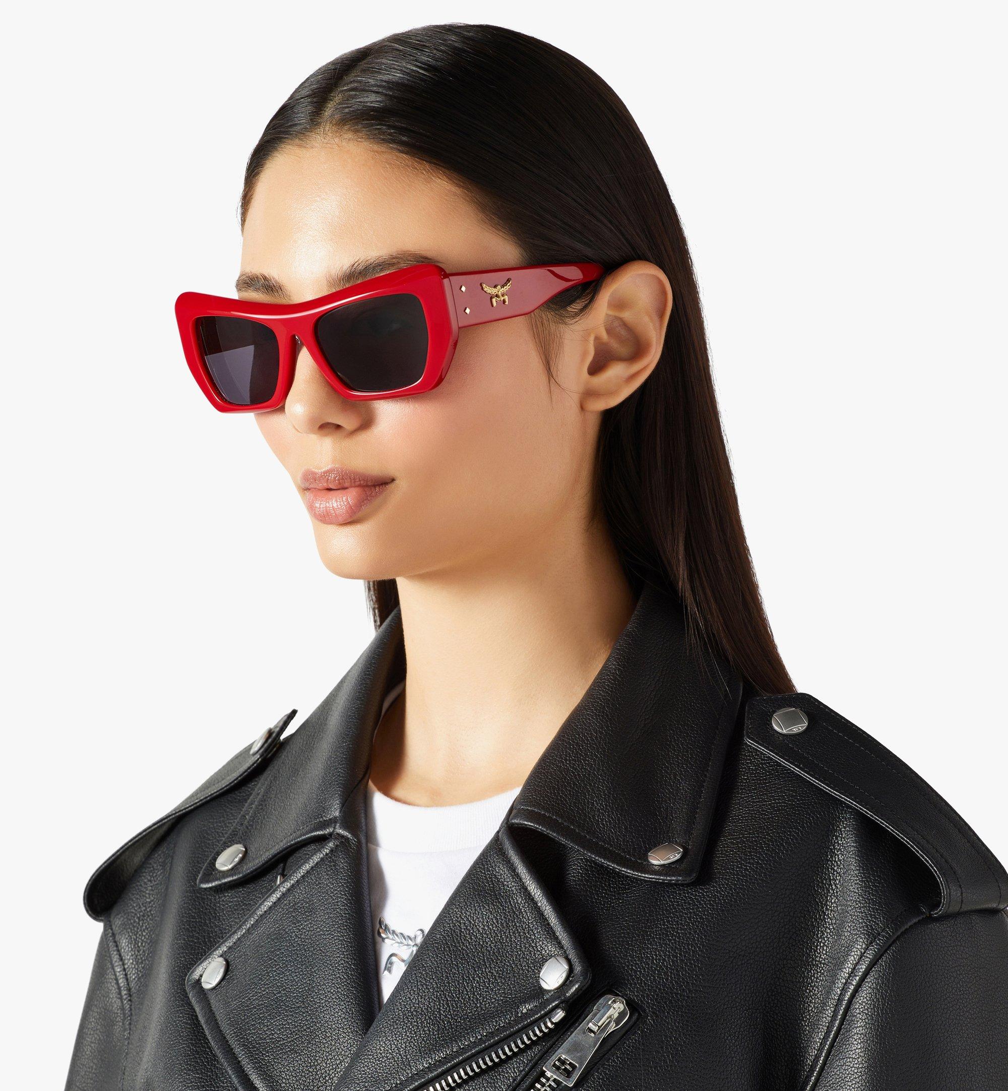 MCM Unisex Square Sunglasses Red MEGESMM06RE001 Alternate View 2