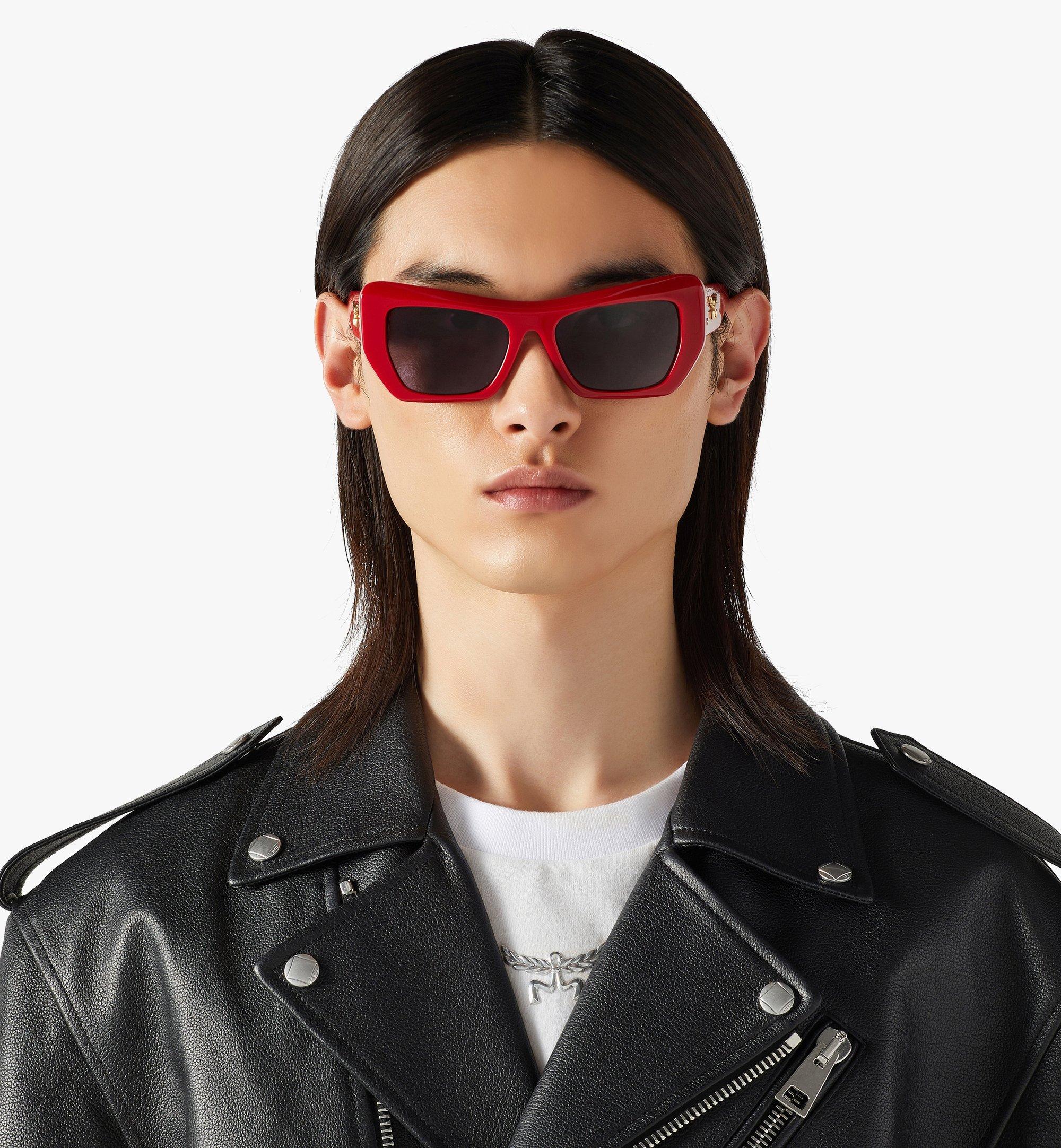 MCM Unisex Square Sunglasses Red MEGESMM06RE001 Alternate View 3
