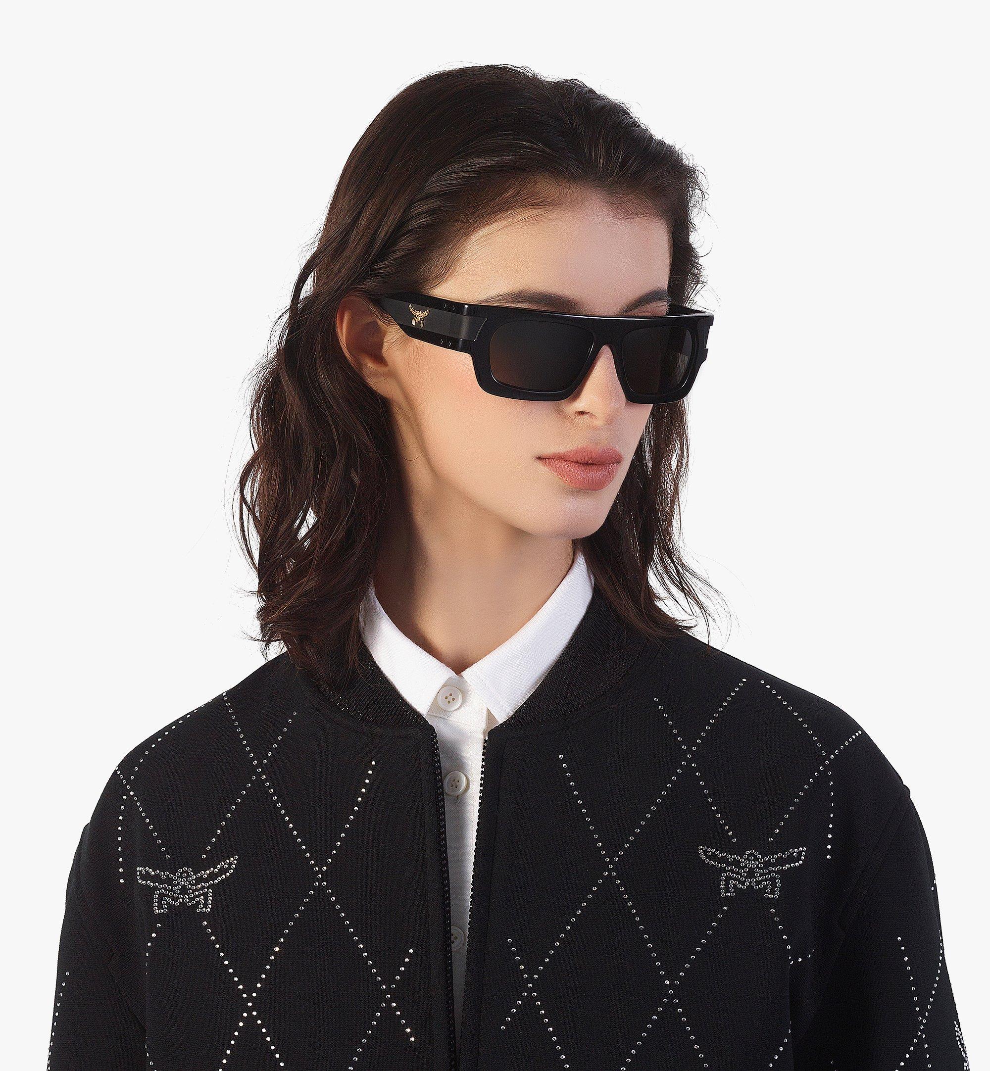 One Size Rectangular Sunglasses Black | MCM ®US