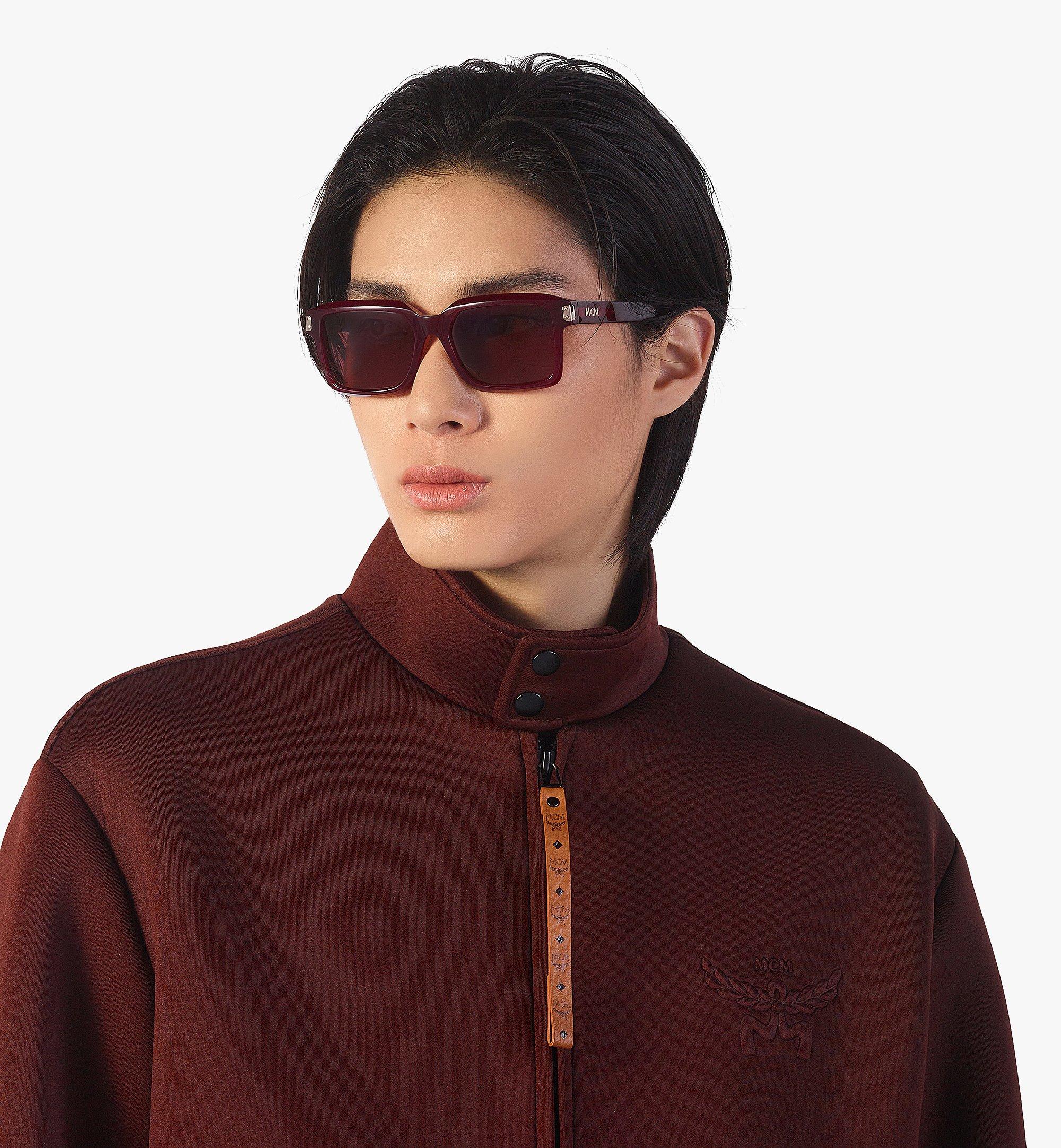 One Size Oversized Square Sunglasses Red | MCM ®US display picture 1