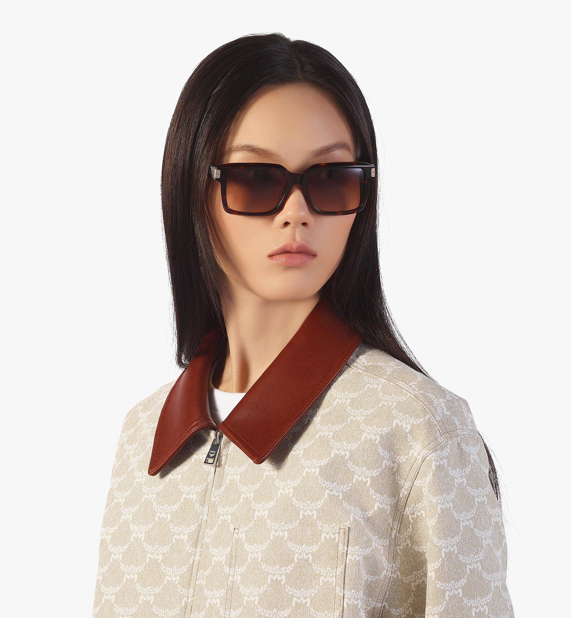 One Size Oversized Square Sunglasses Black | MCM ®US