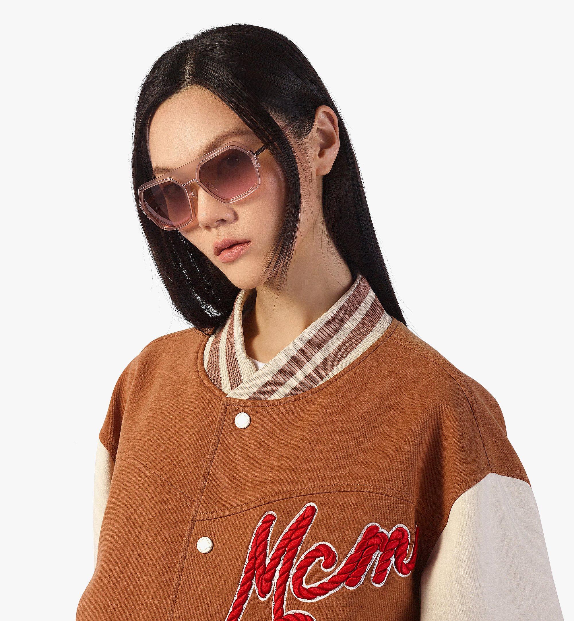 One Size Geometric Sunglasses Pink | MCM ®US display picture 3