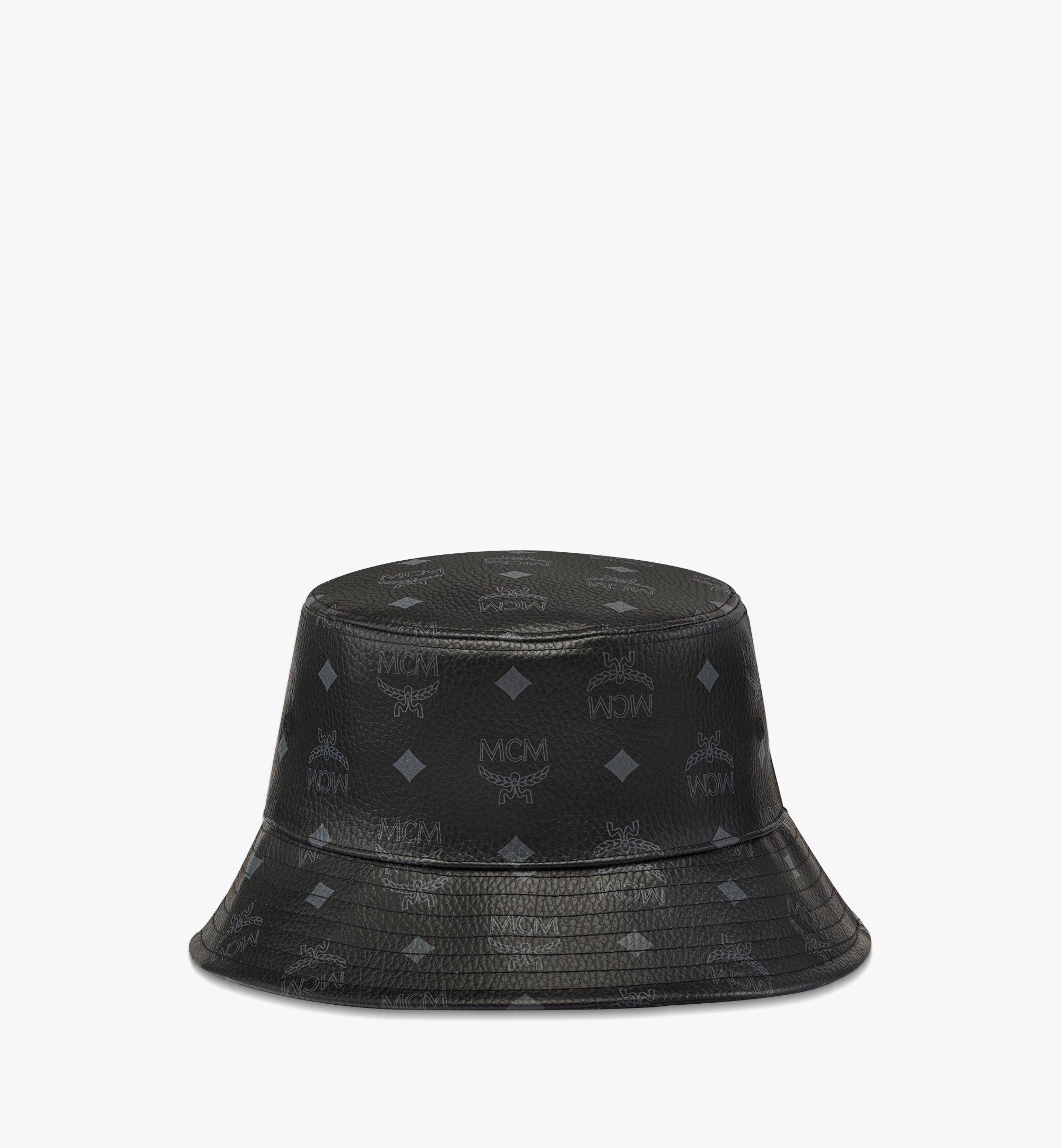 MCM Bucket Hat in Visetos Black MEHBAMM01BK001 Alternate View 1