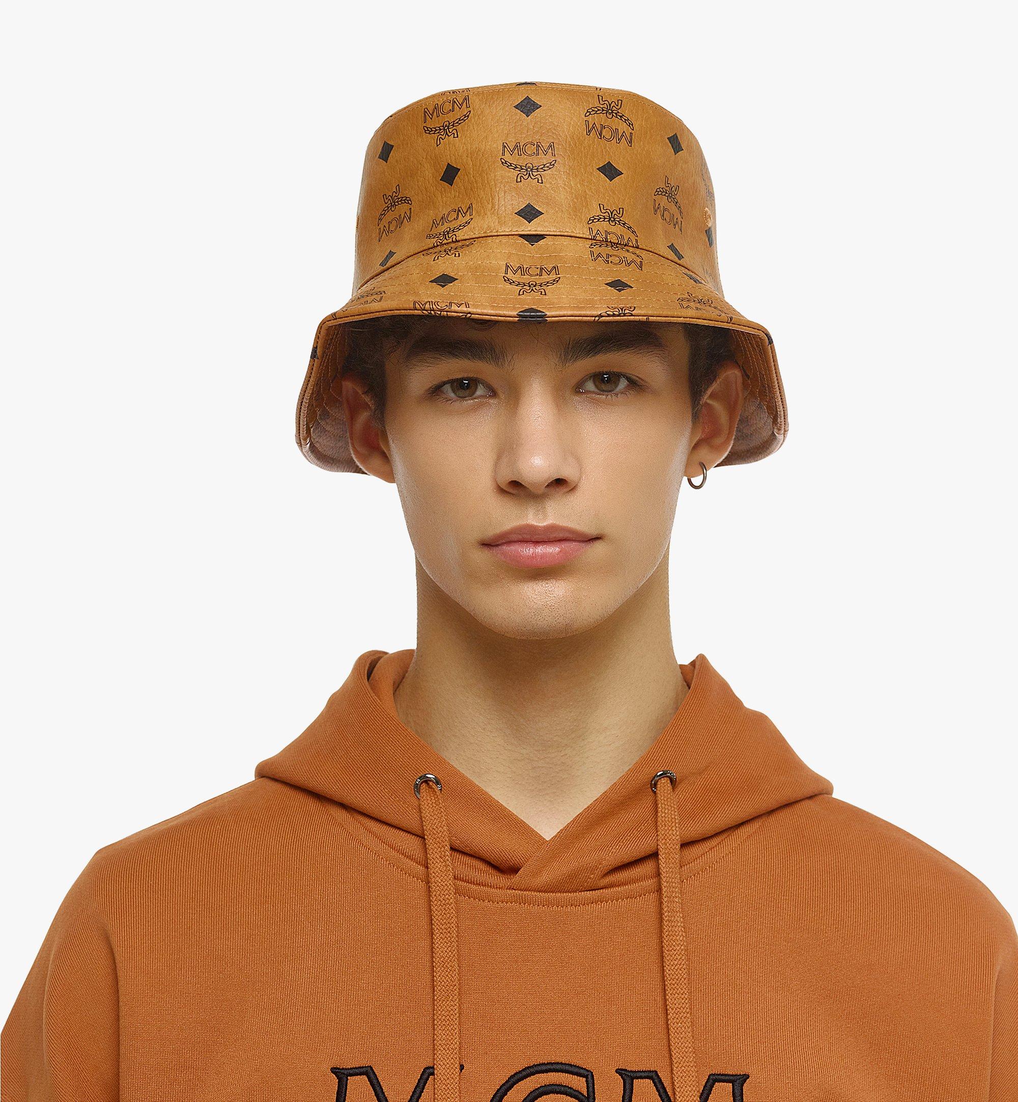 MCM Bucket Hat in Visetos Cognac MEHBAMM01CO001 Alternate View 3