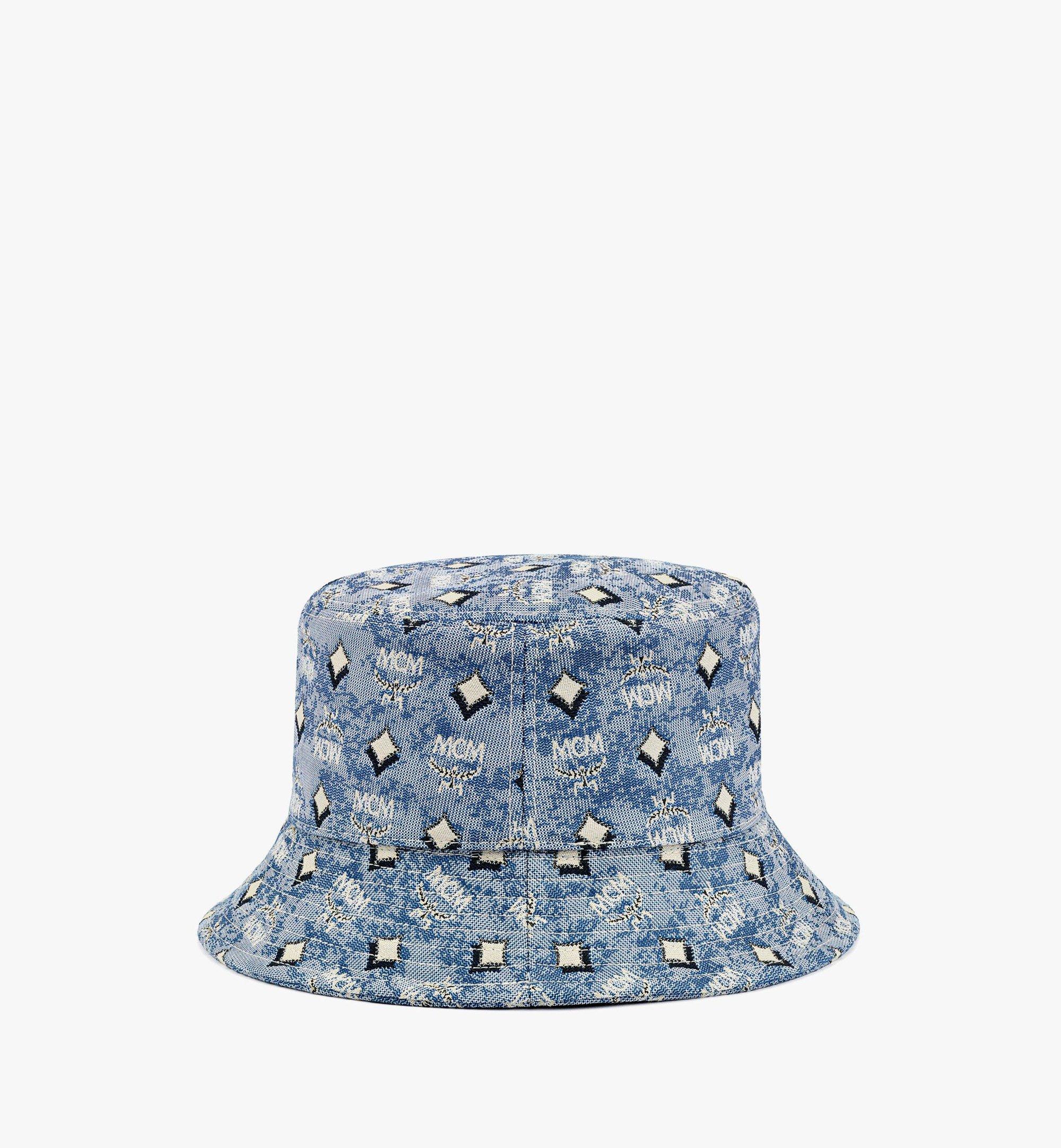 Mcm Bucket Hat In Vintage Monogram Jacquard In Pink