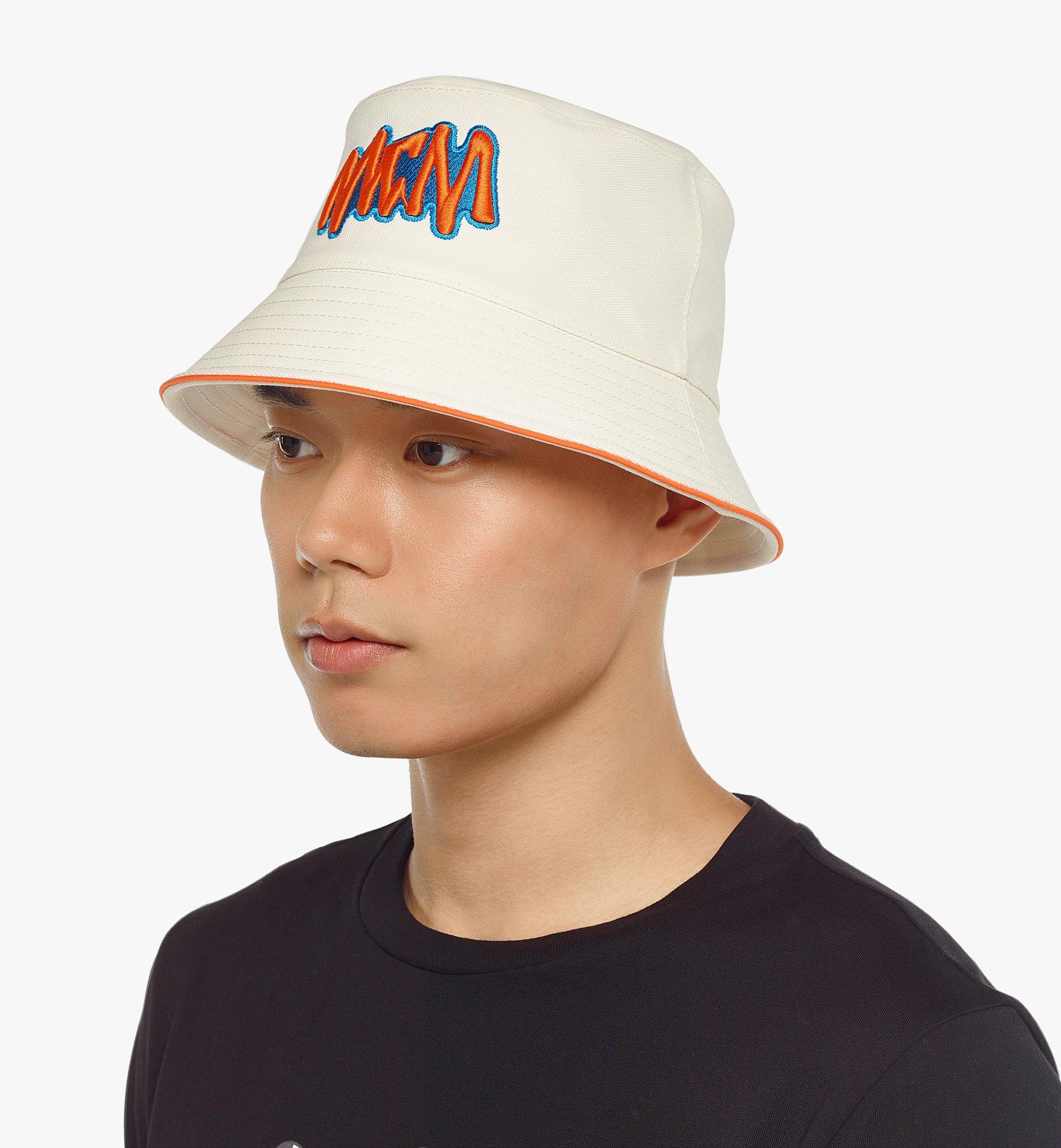 MCM หมวกบัคเก็ต MCM Sommer ทำจากผ้า Bananatex® White MEHCAMM01W7001 มุมมองอื่น 4