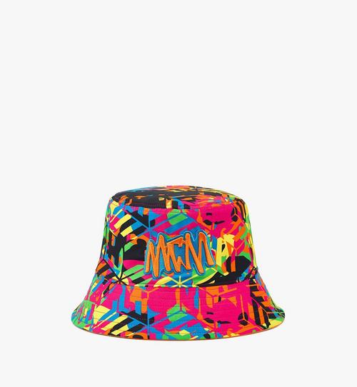리버서블 큐빅 카무플라주 프린트 버킷 모자