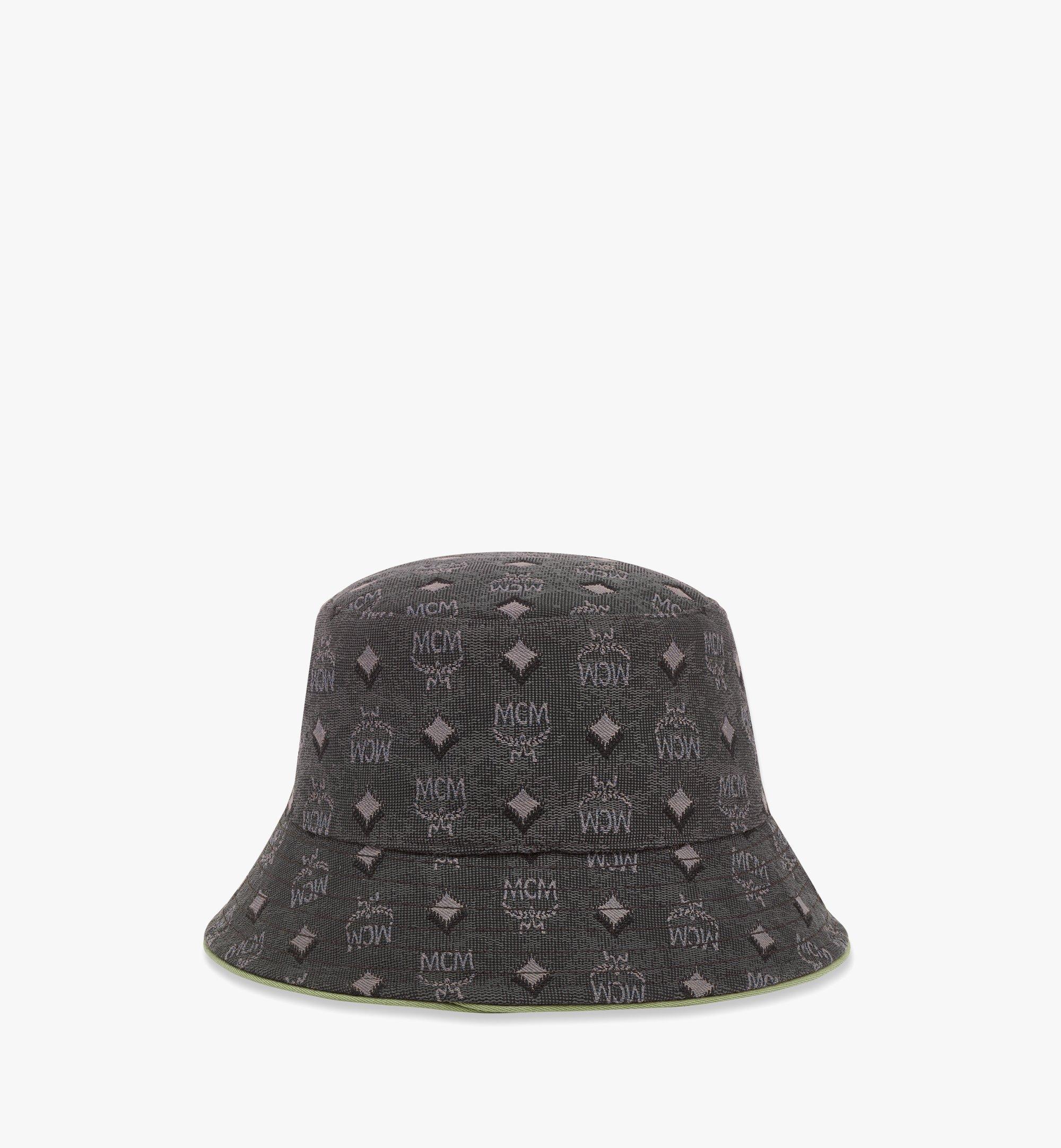 MCM Bucket Hat in Vintage Monogram Jacquard Grey MEHCAMM03ED001 Alternate View 1