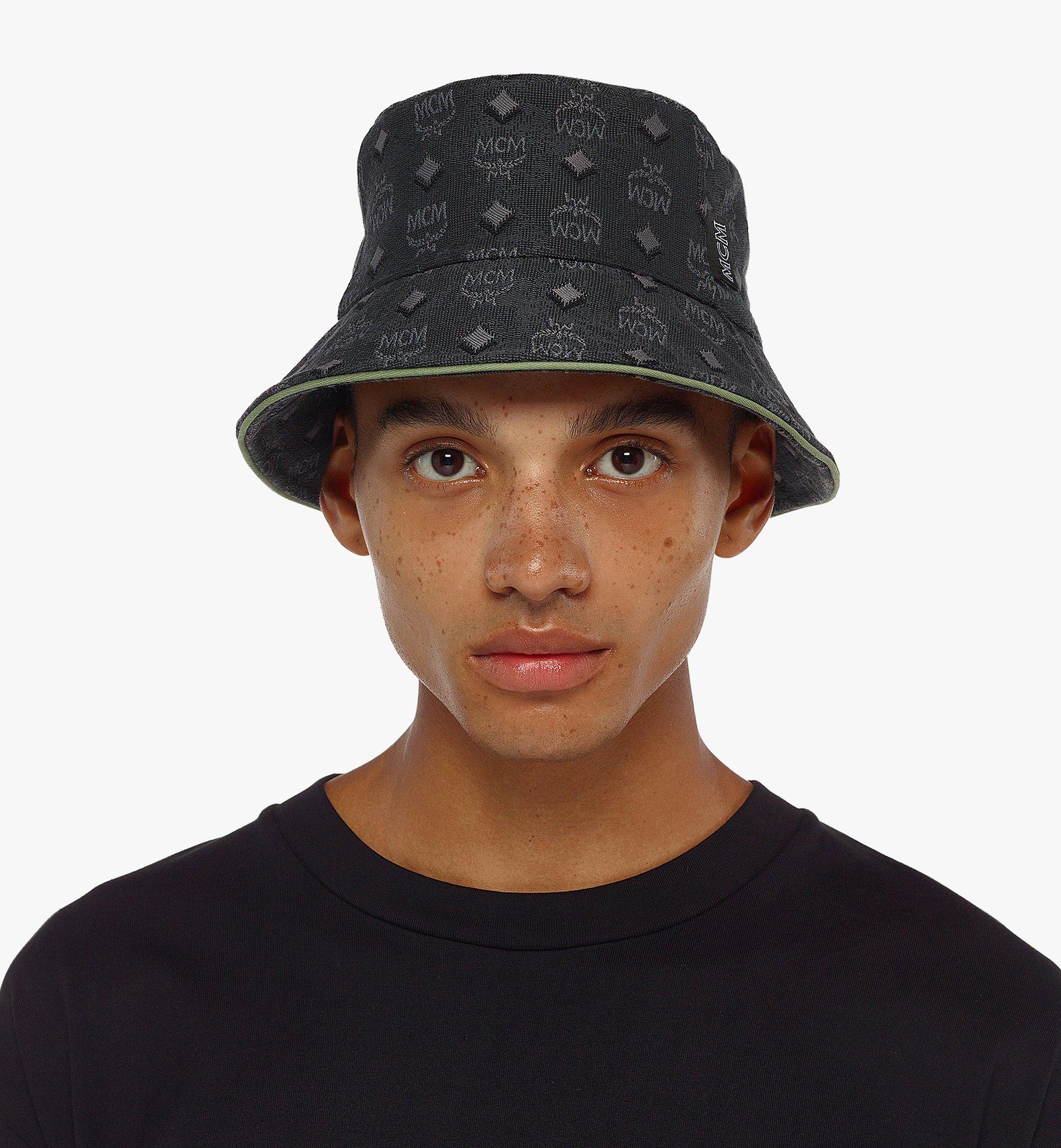 Medium / 58cm Bucket Hat in Vintage Monogram Jacquard Grey | MCM ®MY