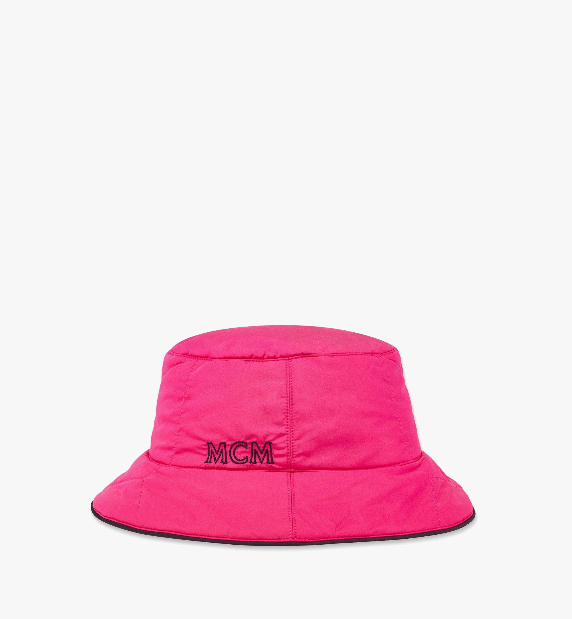 MCM MCMFormative Reversible Puffer Bucket Hat Pink MEHCAMM05QR001 Alternate View 1