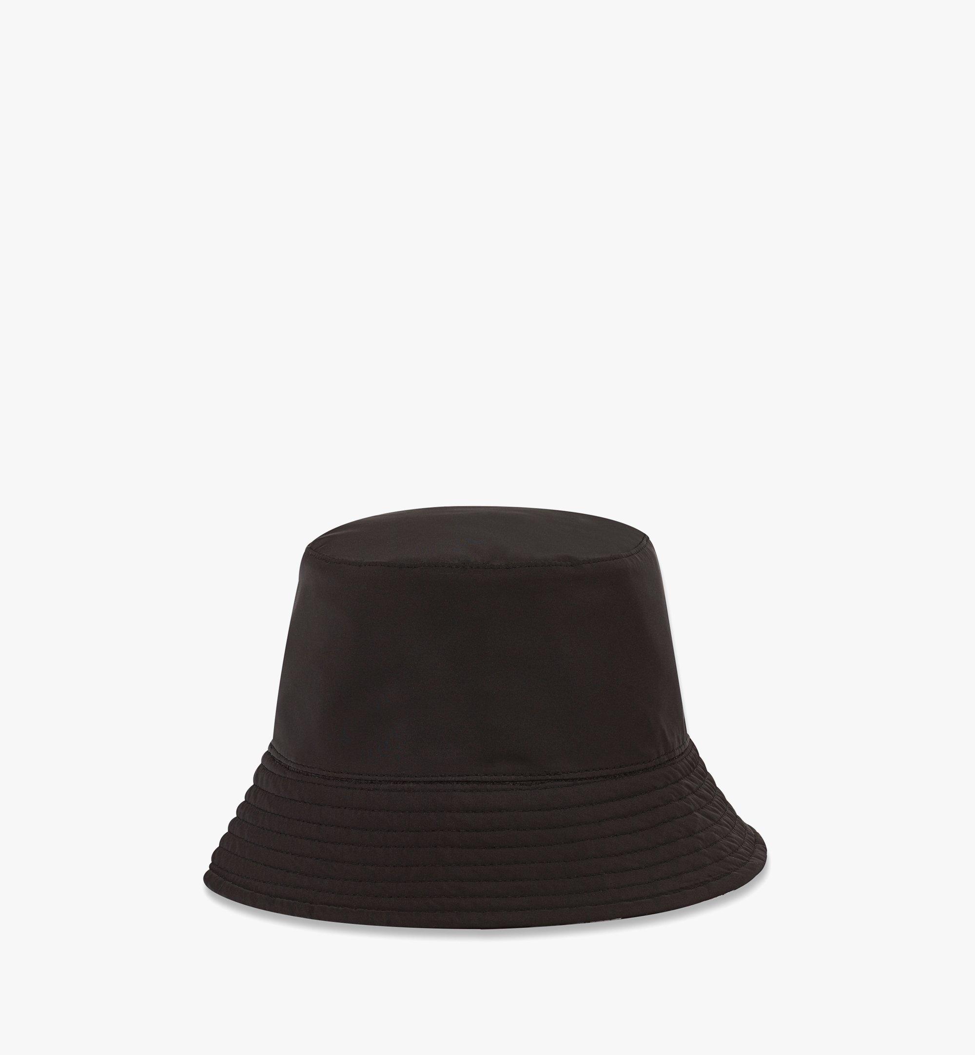 MCM Reversible Bucket Hat in Checkerboard Nylon Black MEHCAMM09BW001 Alternate View 3