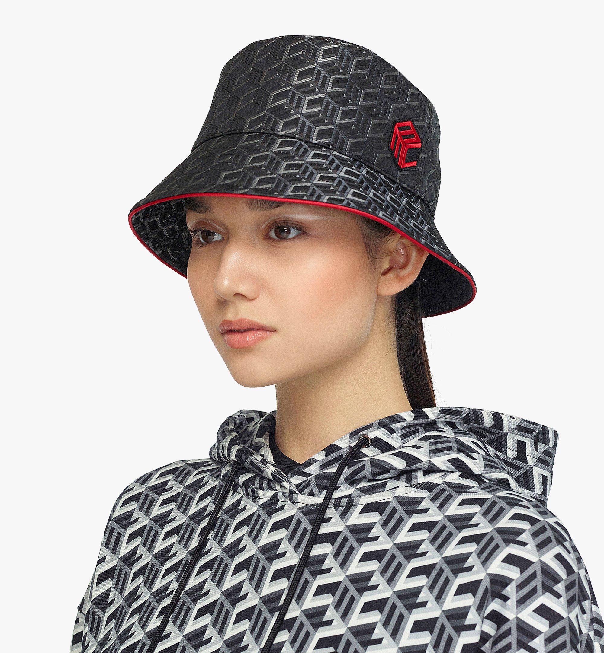 NEW UNISEX MCM Cubic Monogram Neon Cotton Silk buy Blend Embroidered Logo Bucket Hat