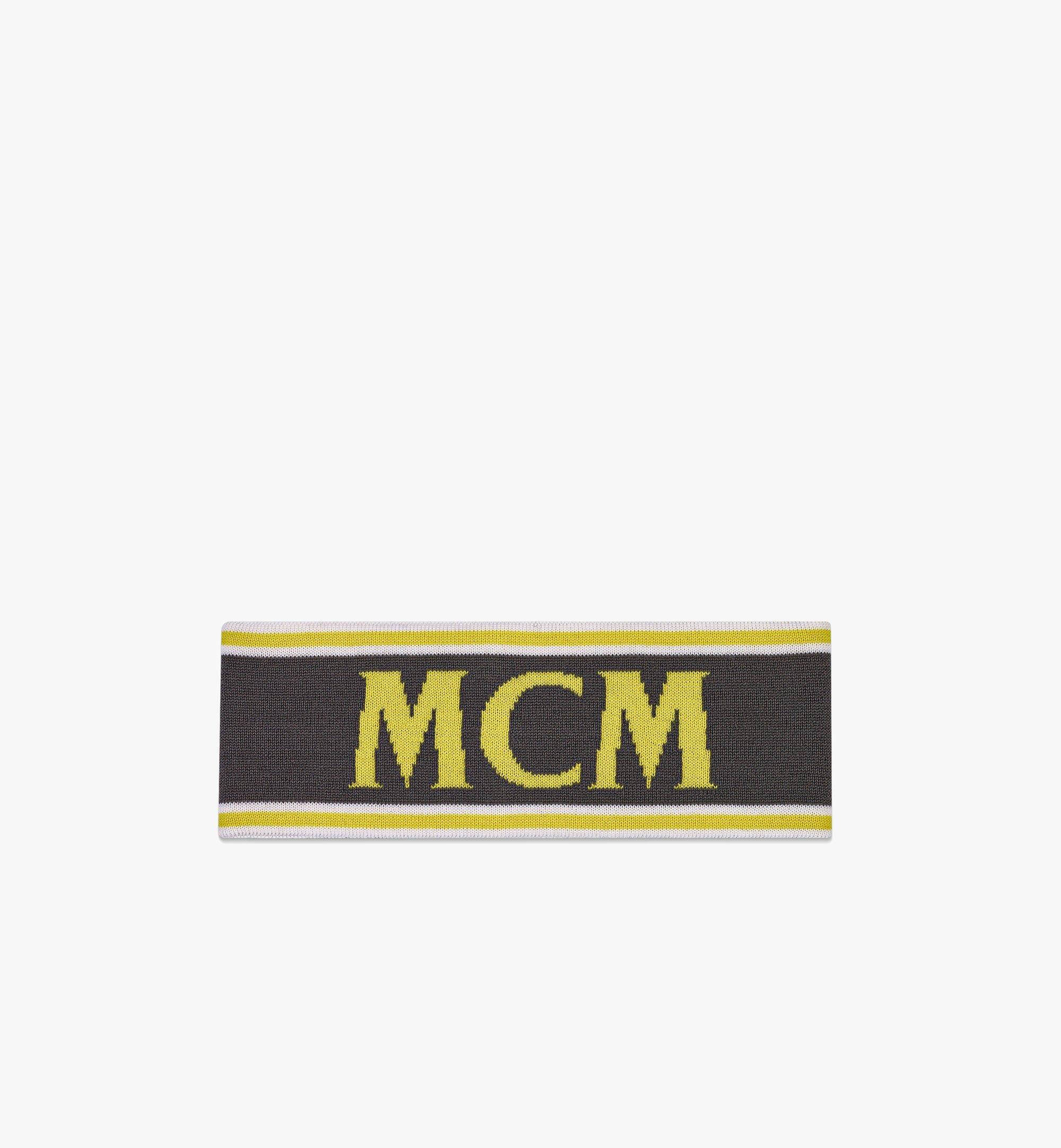 MCM Classic Logo Headband Grey MEHCSCK03EG001 Alternate View 1