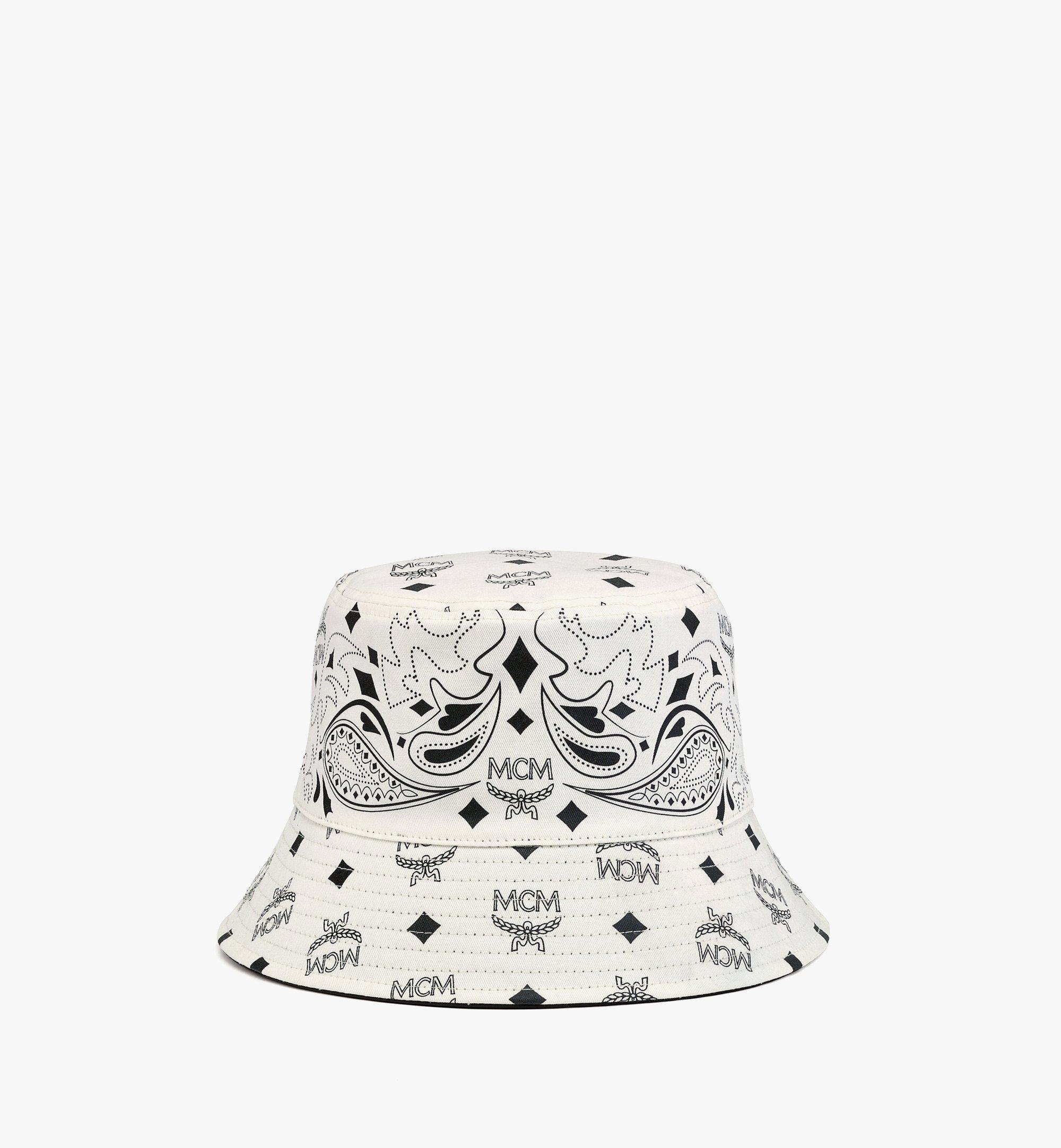 Wendbarer Anglerhut mit Monogramm in Bandana-Optik