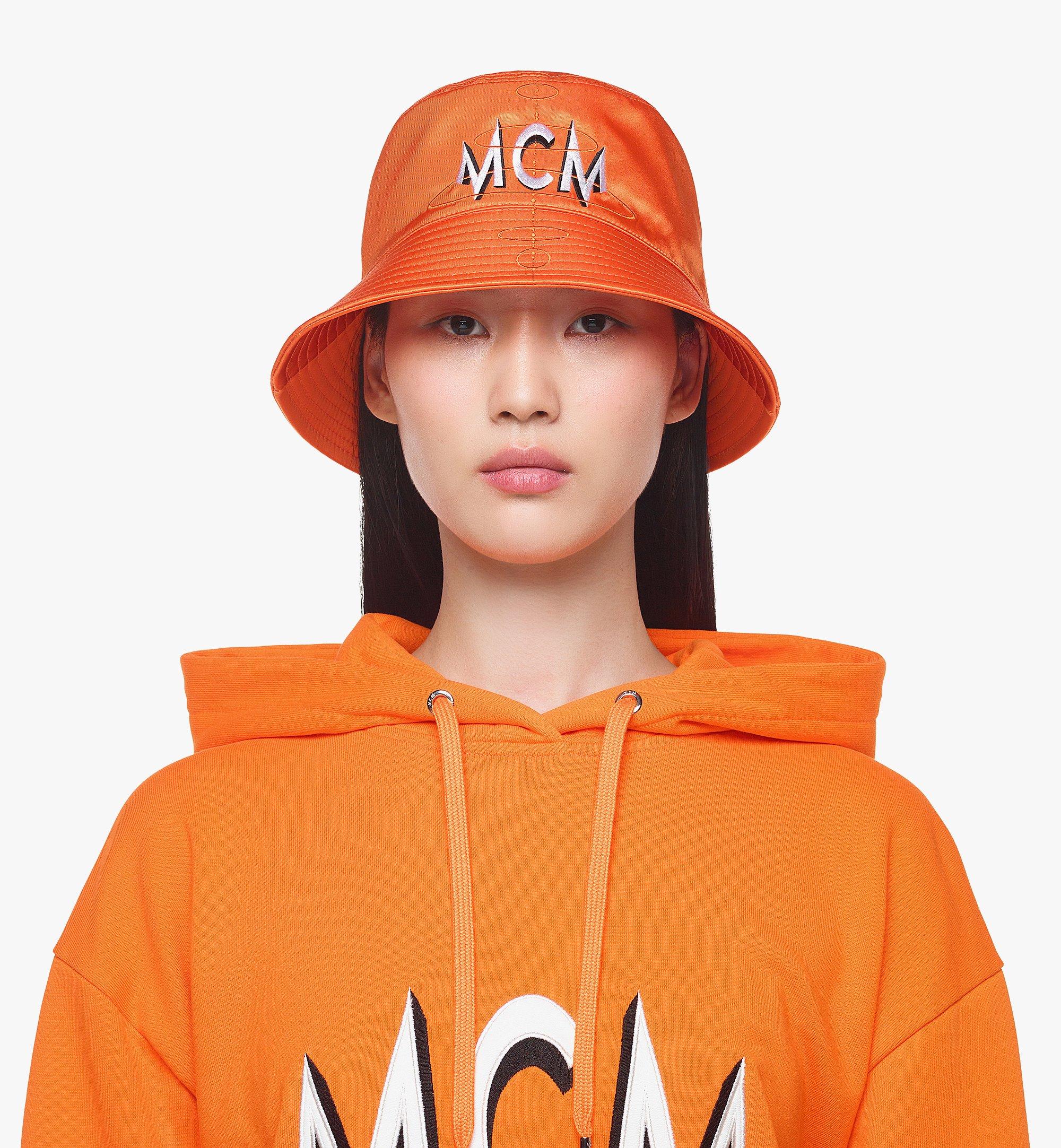 MCM Anglerhut aus Nylon-Twill mit Logo-Stickerei Orange MEHDAMM04O0001 Noch mehr sehen 2