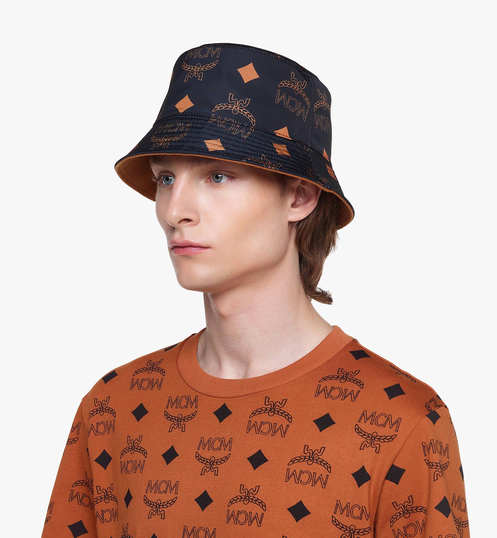 Reversible Monogram Bucket Hat in Recycled Polyester