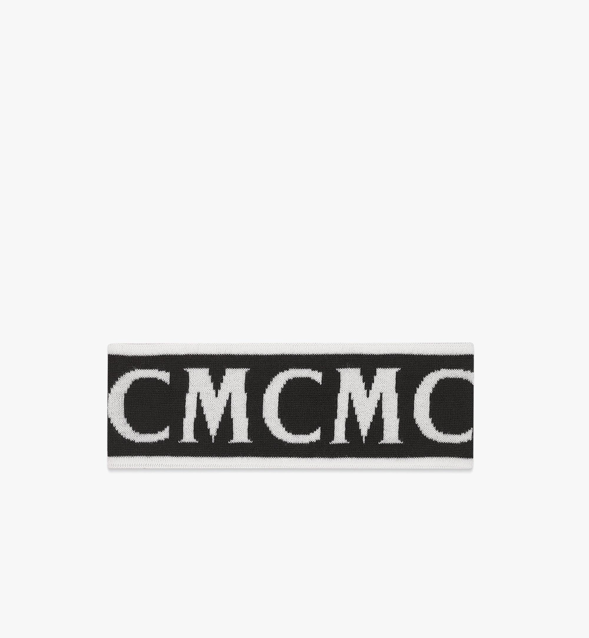 MCM MCM Monogram Jacquard Wool Headband Black MEHDSMM06BK001 Alternate View 1