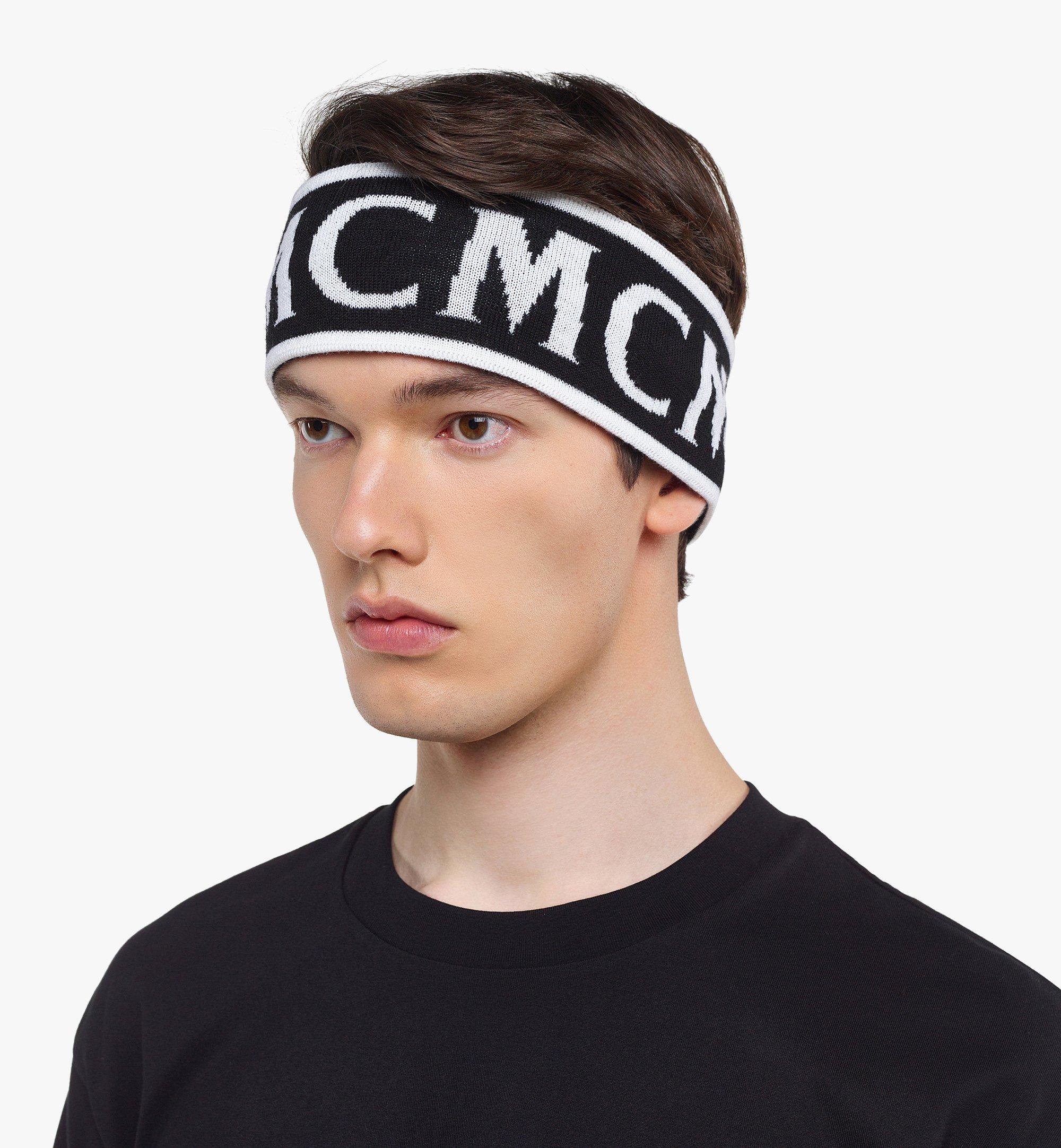 MCM MCM Monogram Jacquard Wool Headband Black MEHDSMM06BK001 Alternate View 6