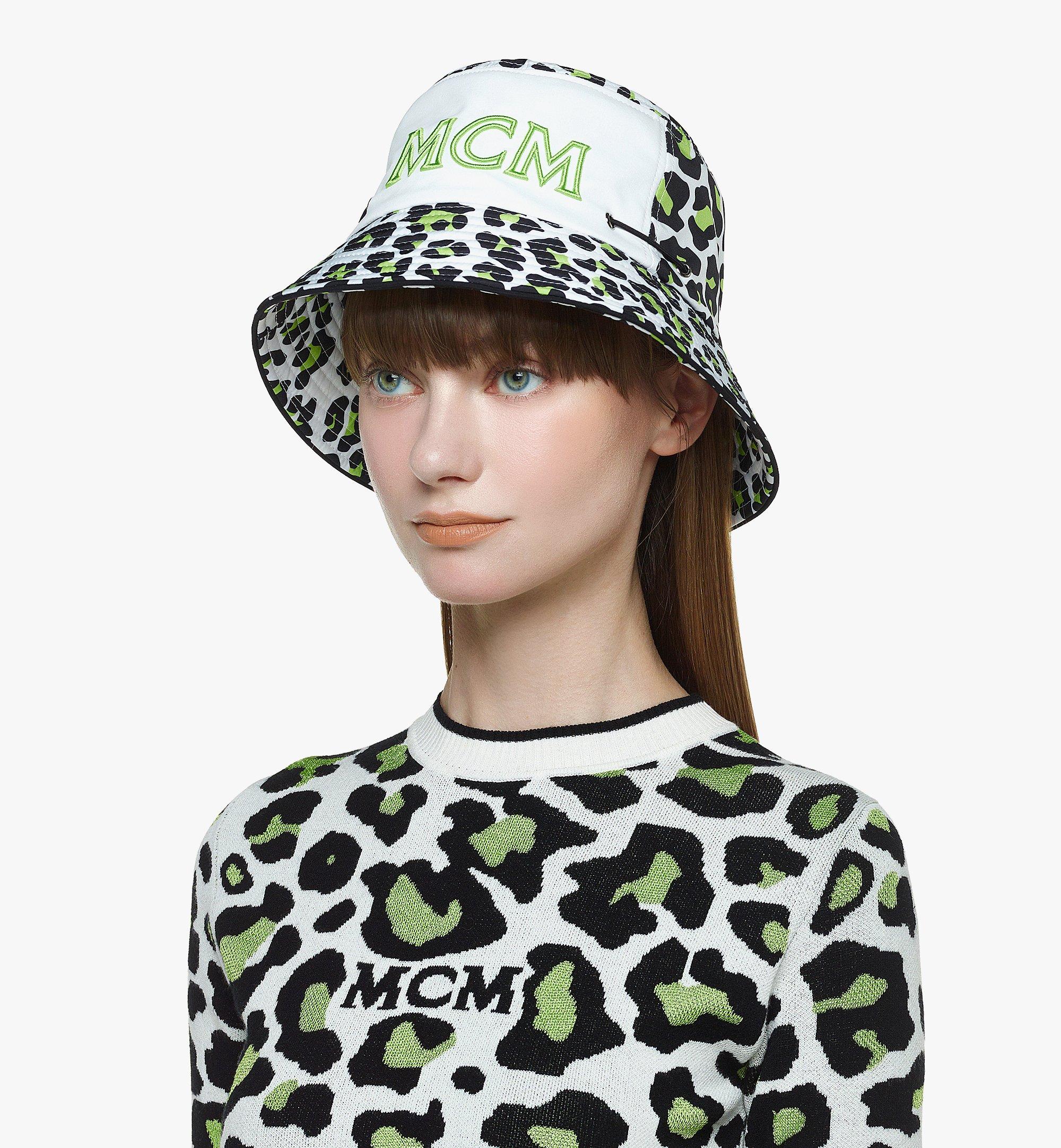 MCM Leopard Print Bucket Hat Multi MEHDSMM11MT001 Alternate View 2