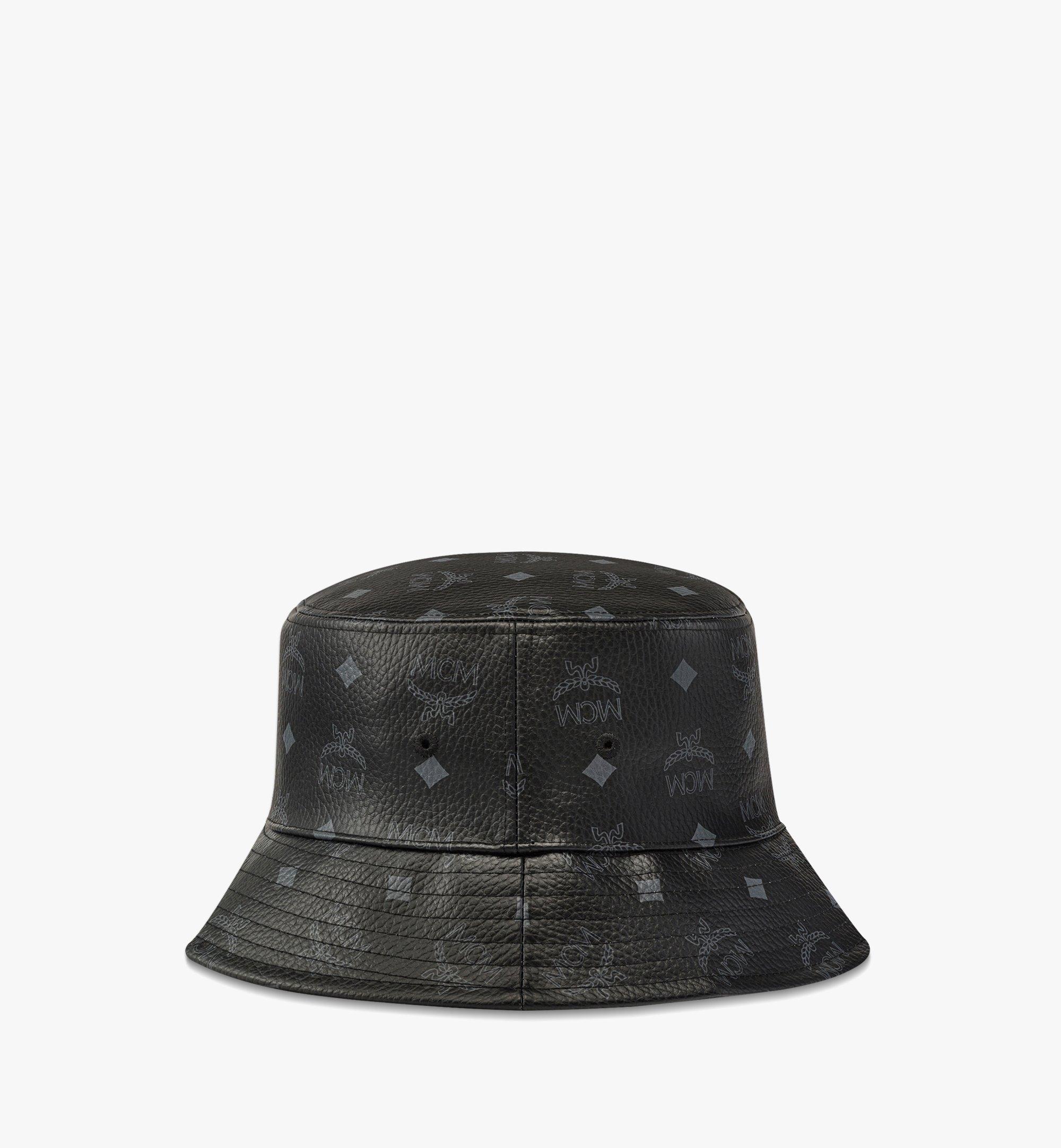 MCM Bucket Hat in Visetos Black MEHDSMM12BK058 Alternate View 1