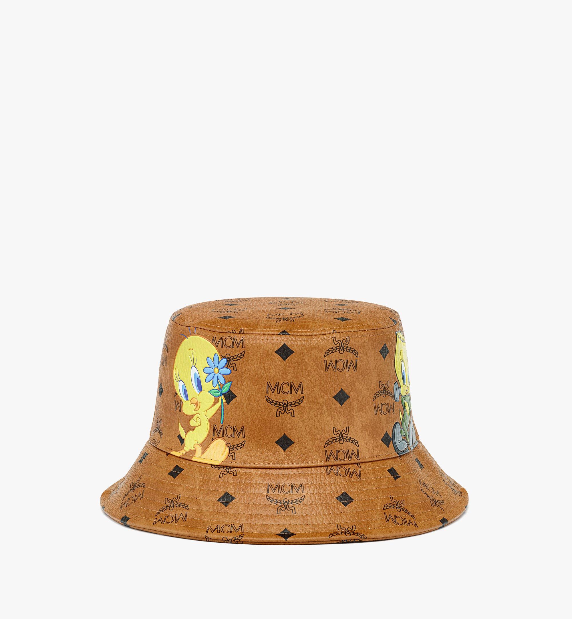 MCM Looney Tunes x MCM  Bucket Hat in Visetos Cognac MEHDSMM13CO001 Alternate View 1