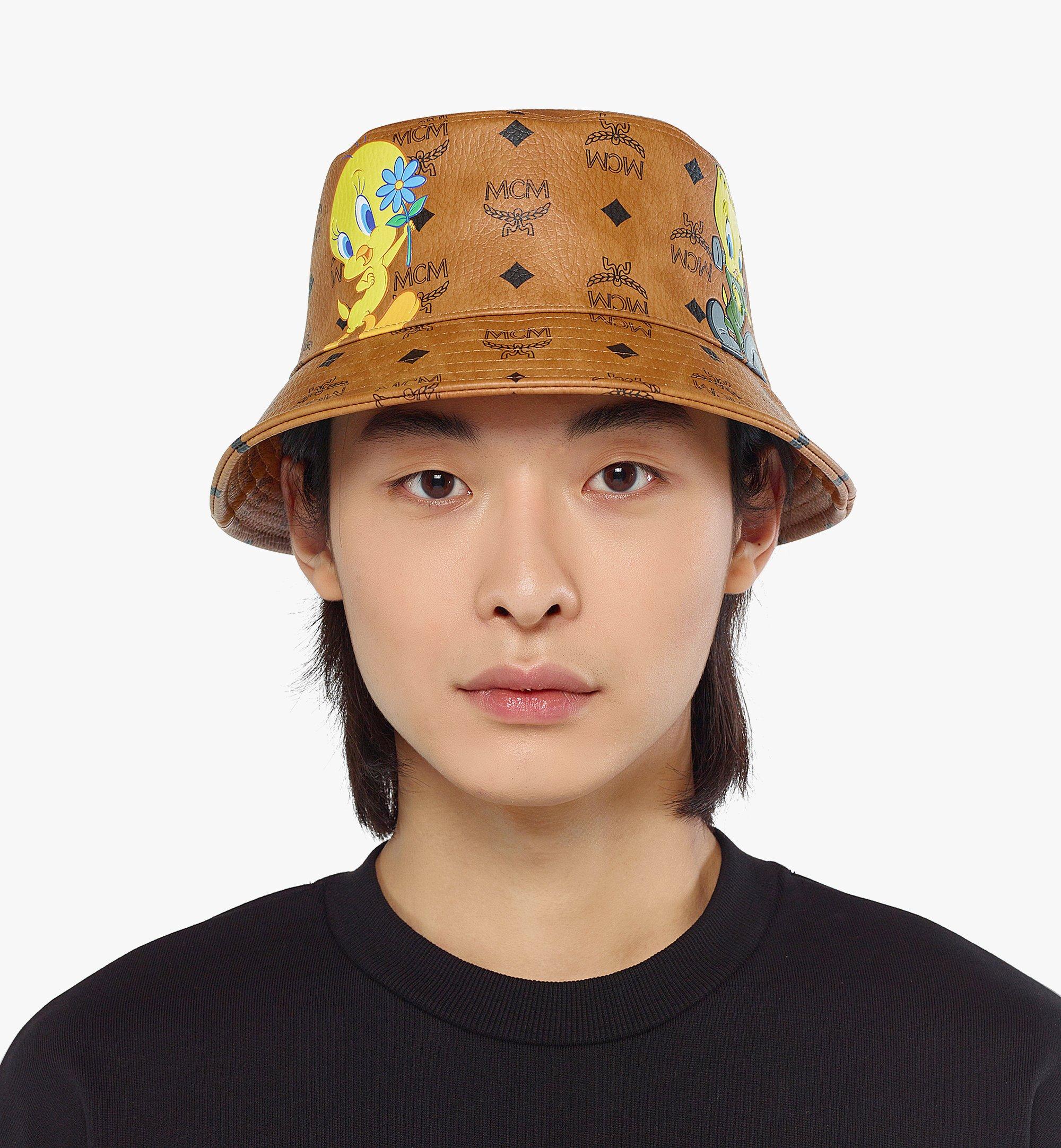 MCM Looney Tunes x MCM バケットハット - ヴィセトス Cognac MEHDSMM13CO001 ほかの角度から見る 2