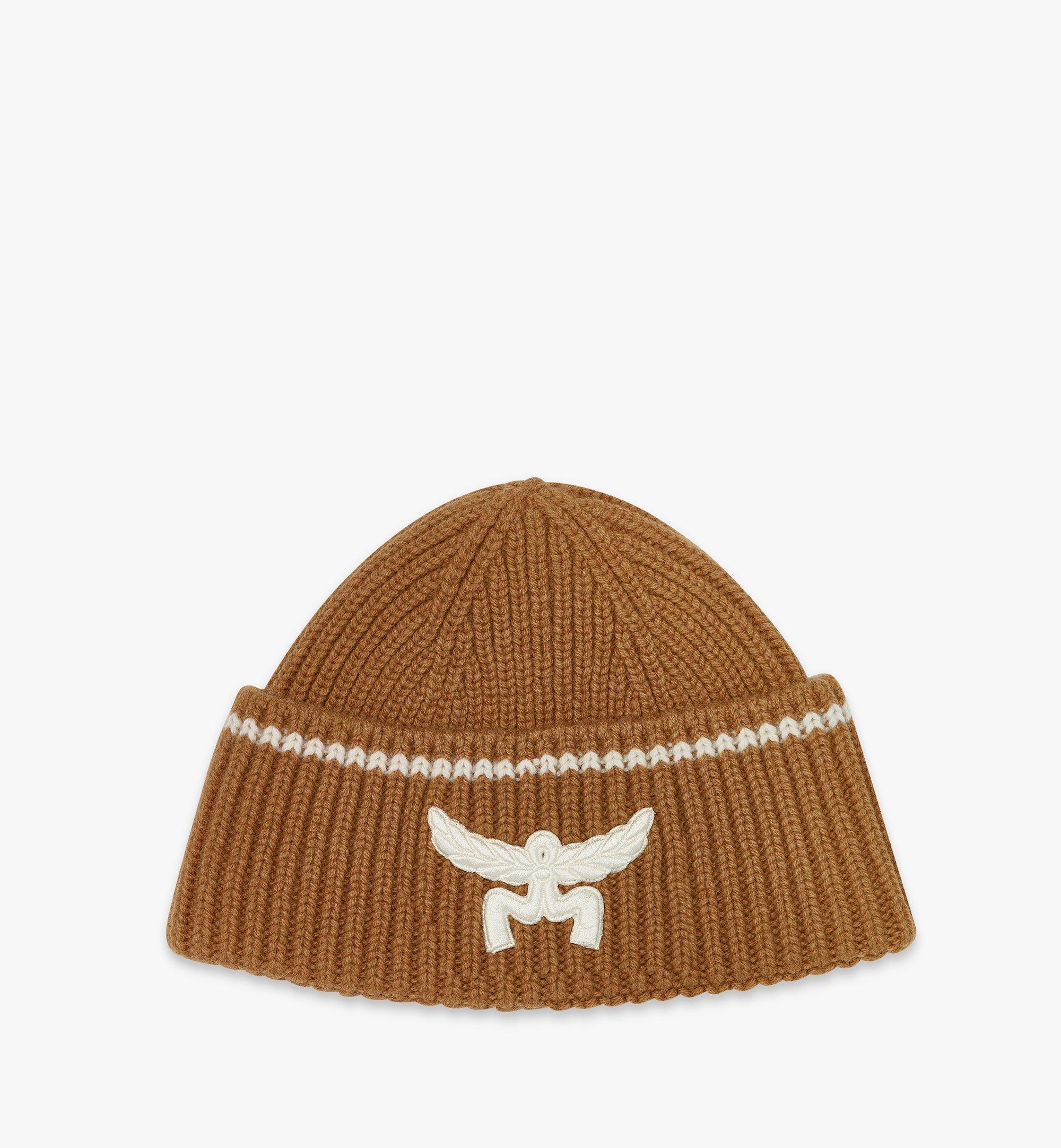 Logo Beanie in Wool and Recycled Cashmere