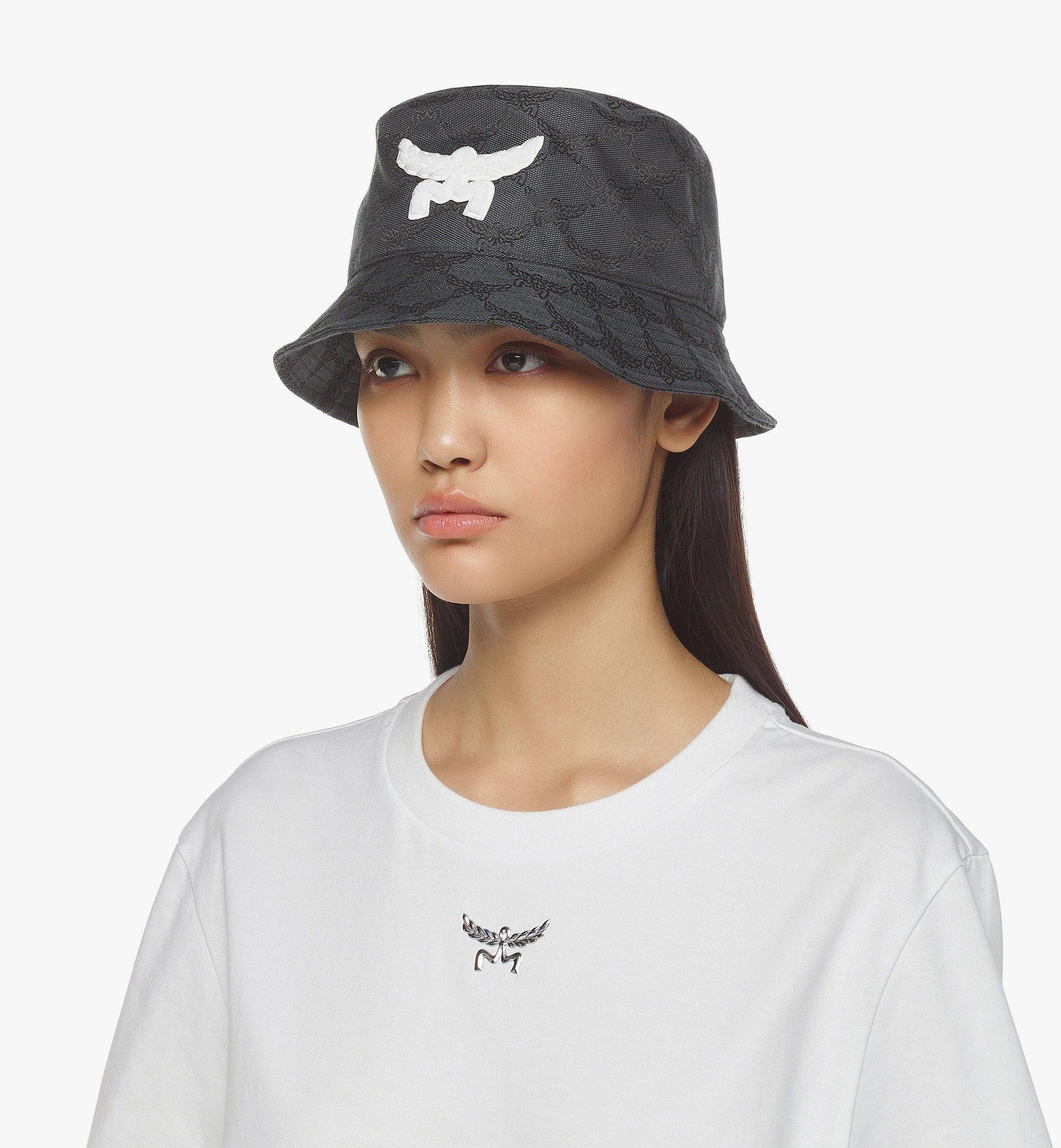 MCM MCM COL LAUREL JQD BUCKET HAT ED Grey MEHESMM06ED001 Alternate View 1
