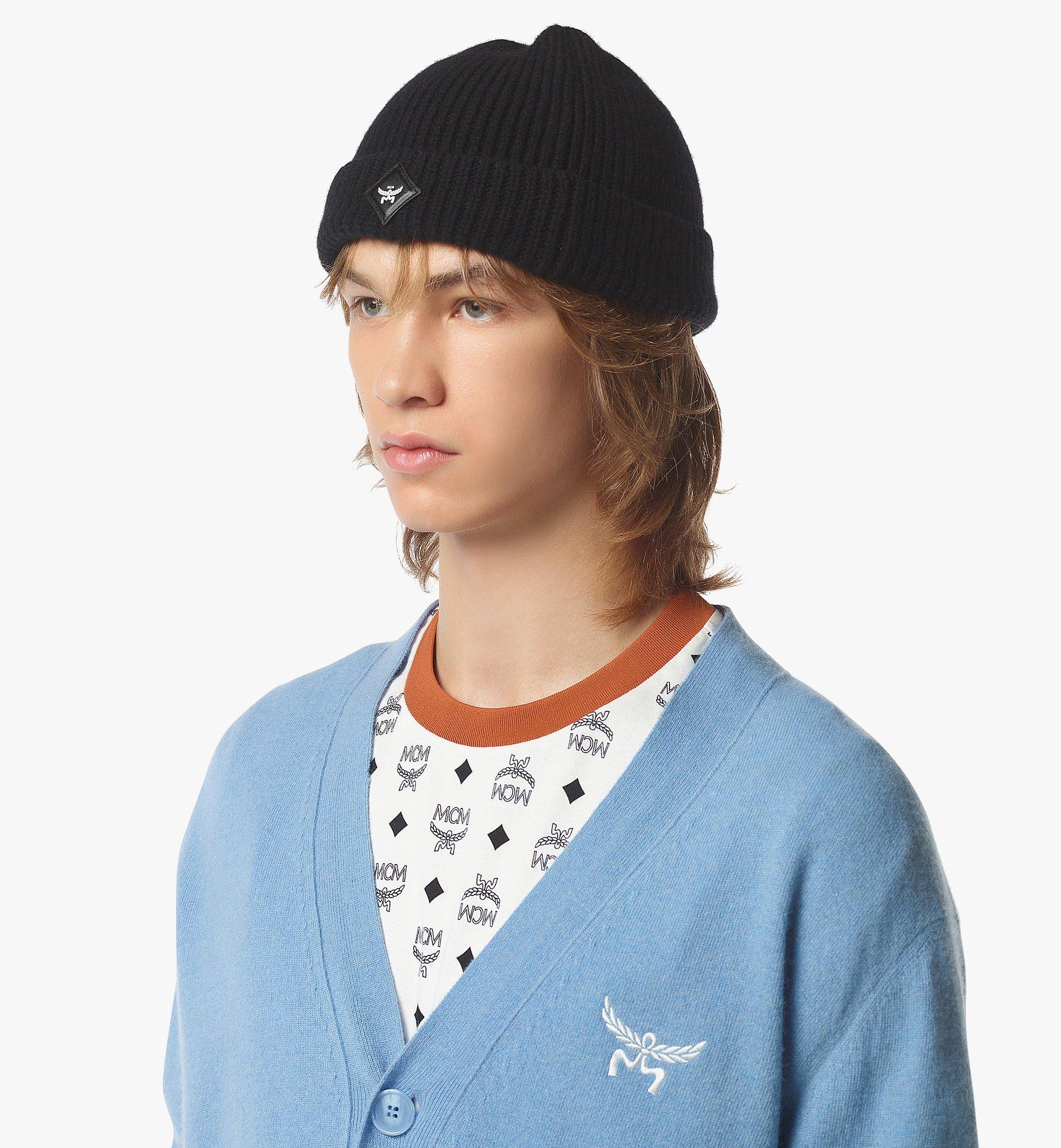 One Size Essential Wool Beanie Black | MCM ®US