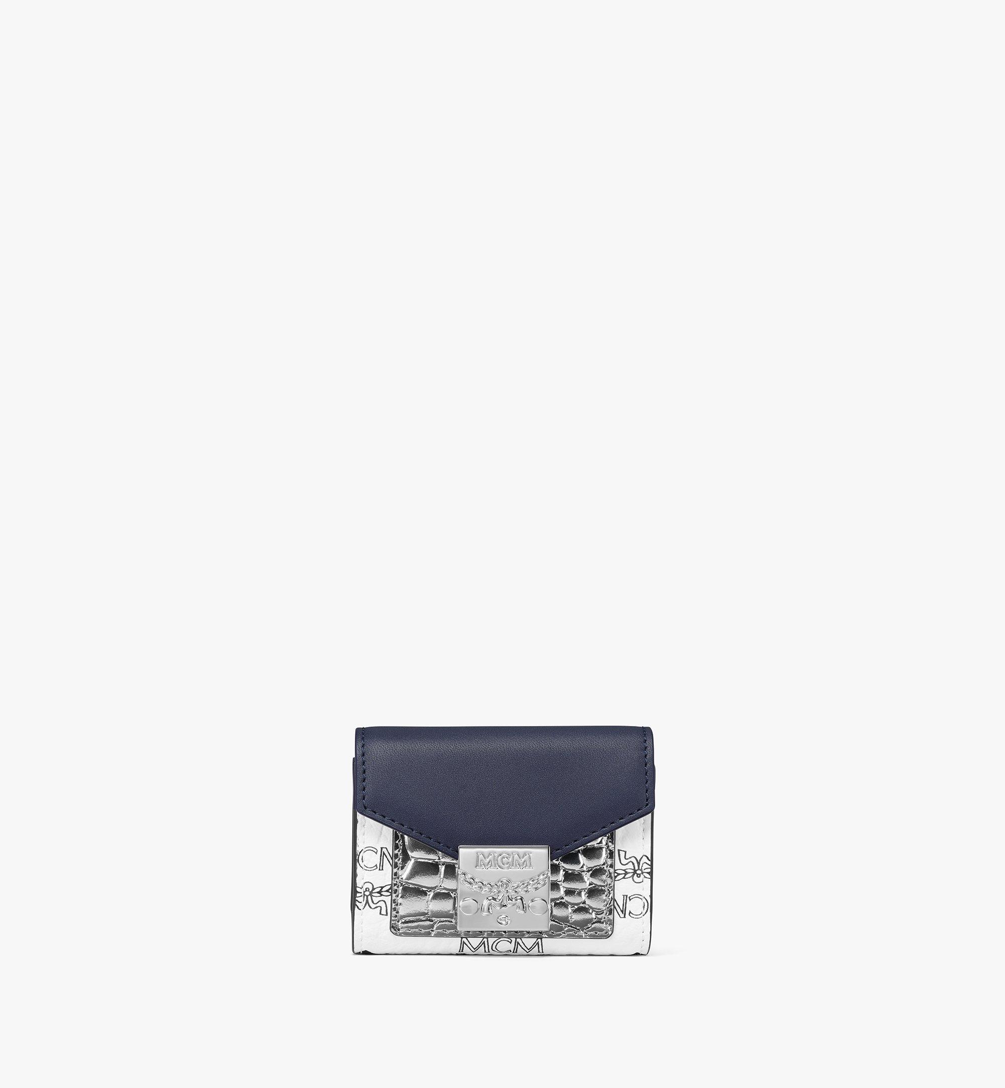 MCM Tracy Bag Bracelet in Visetos Leather Block Blue MEJBSPA01VZ001 Alternate View 1