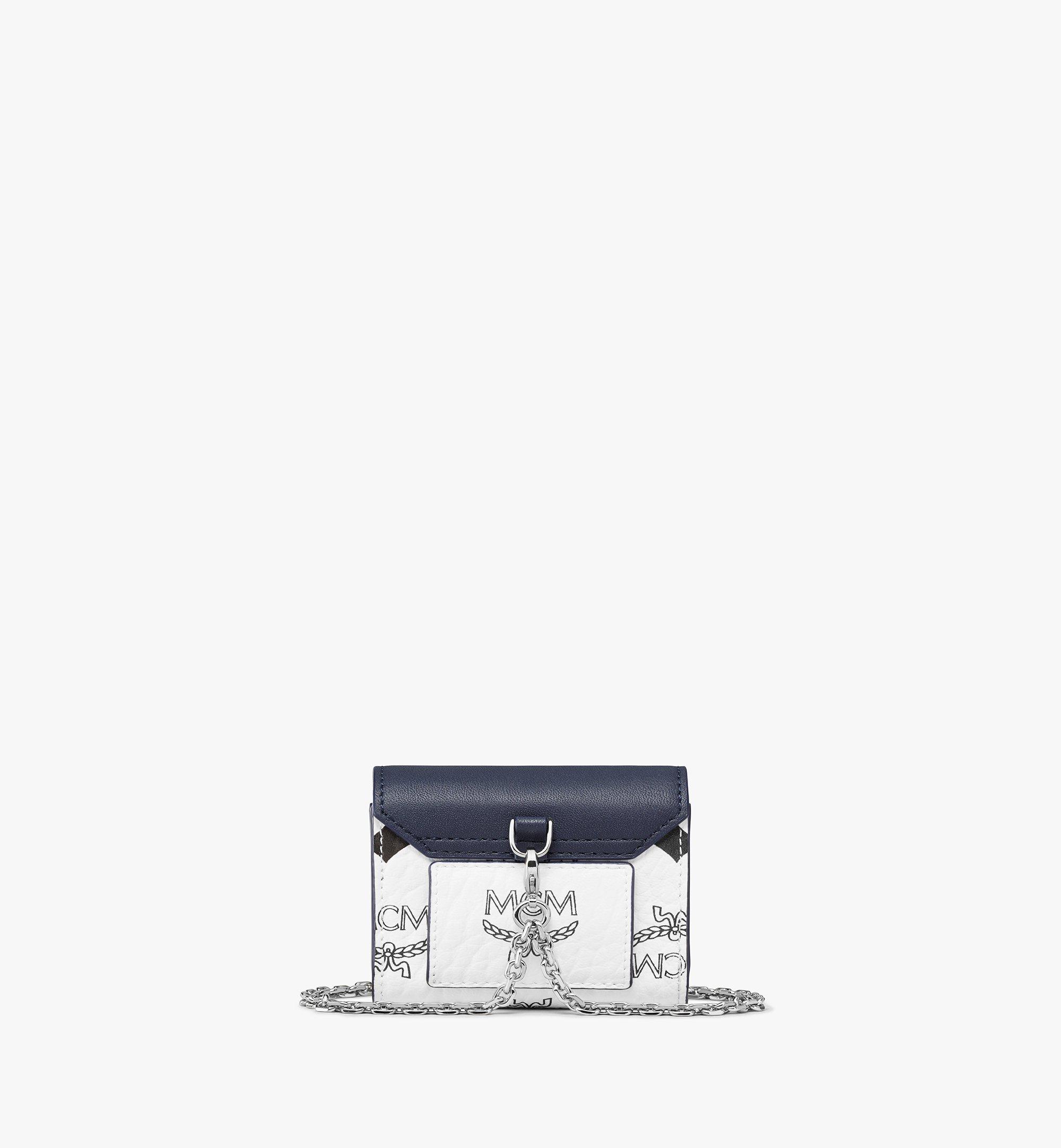 MCM Tracy Bag Bracelet in Visetos Leather Block Blue MEJBSPA01VZ001 Alternate View 3