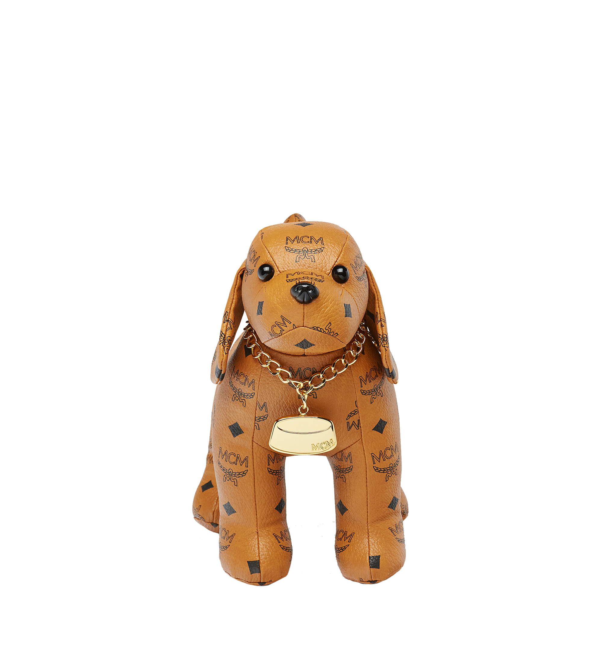 MCM Dog Doll in Visetos Cognac MEL5AVD77CO001 Alternate View 1