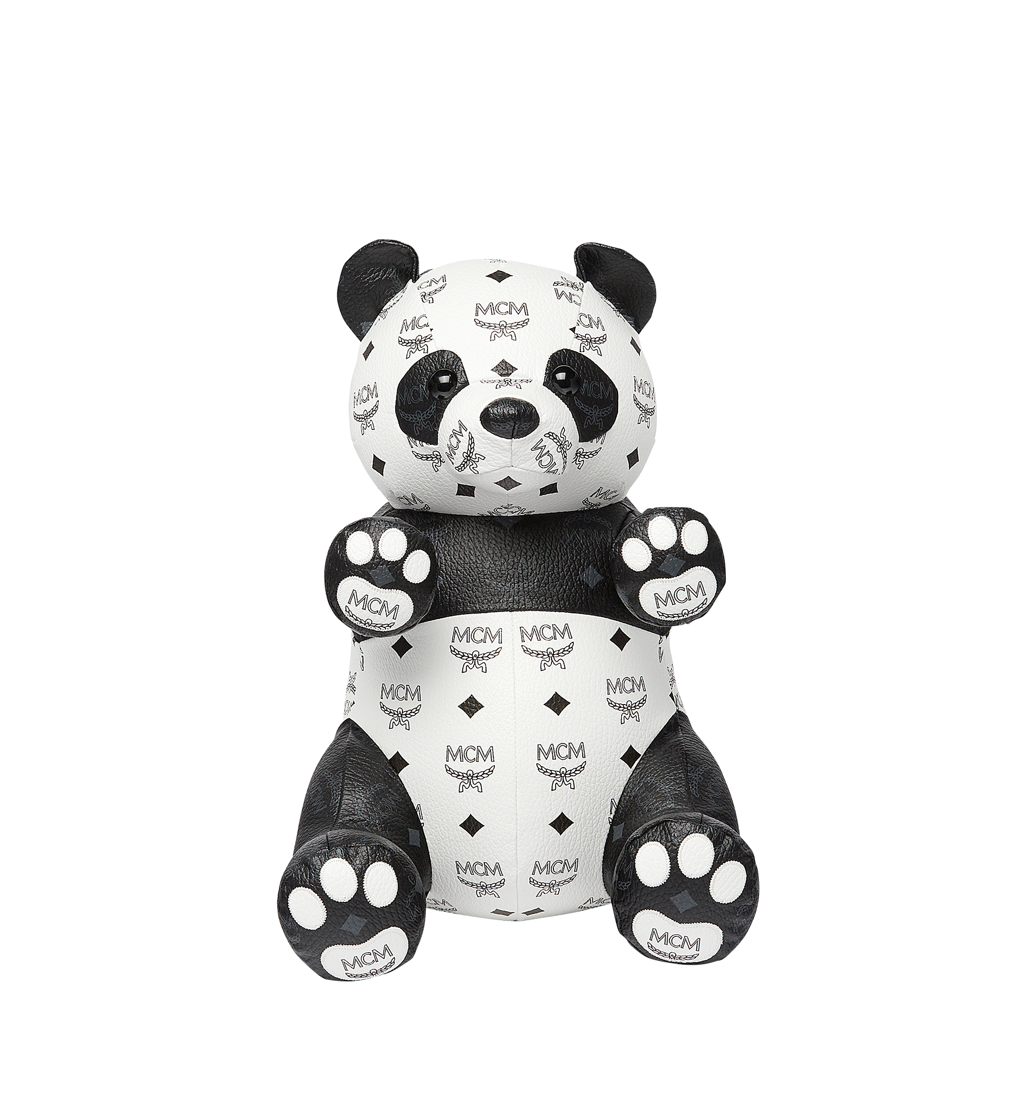 MCM Panda Doll in Visetos White MEL7SVD21WT001 Alternate View 1