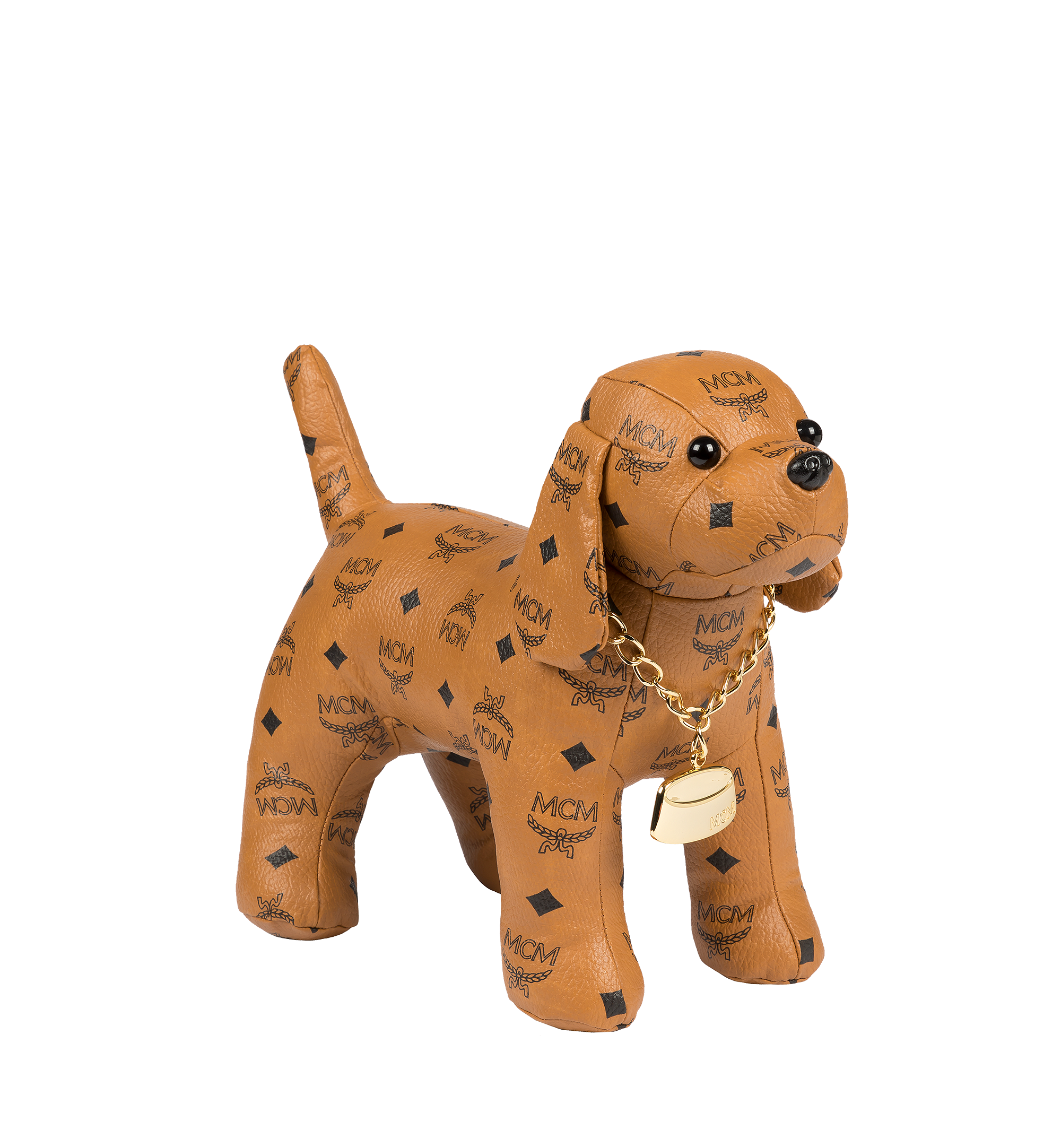 MCM Beagle Doll in Visetos Cognac MEL8SVD77CO001 Alternate View 1