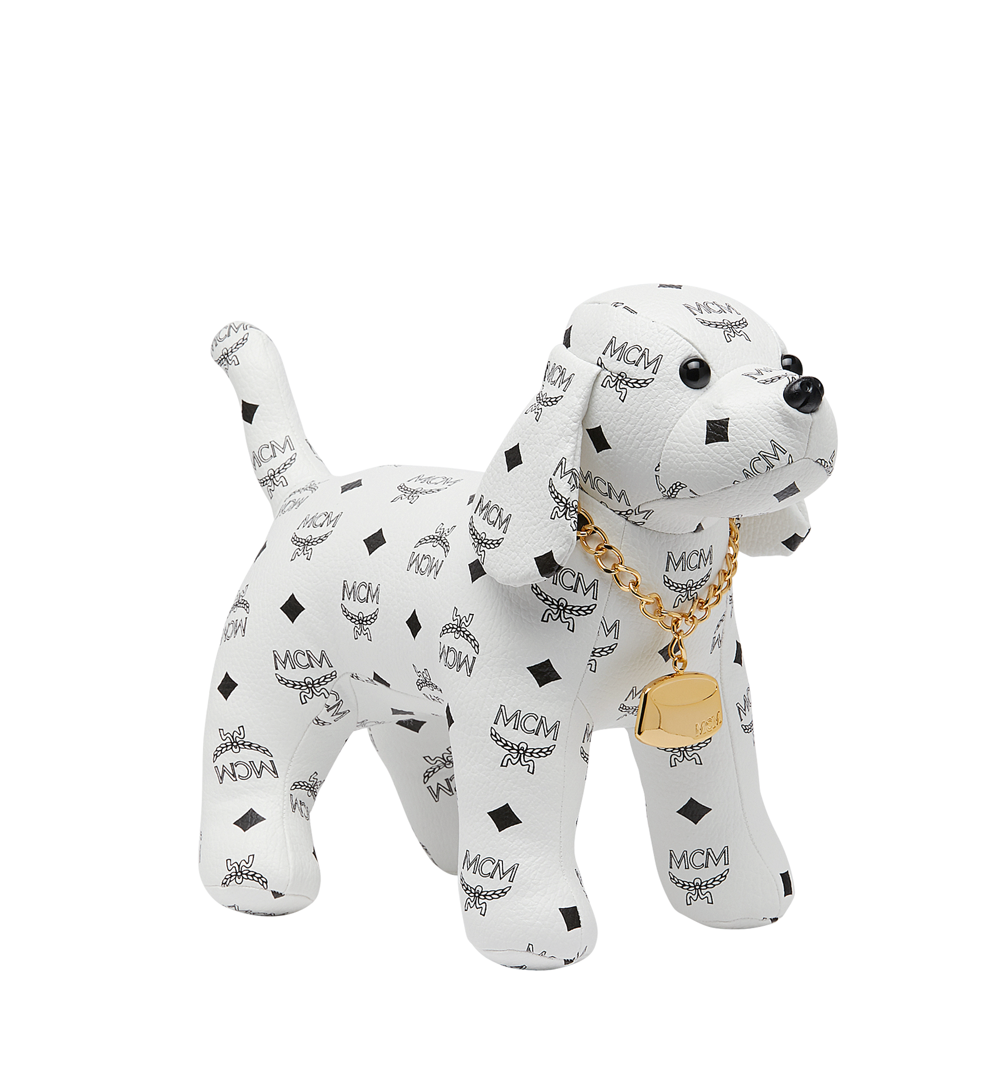 MCM Beagle Doll in Visteos White MEL8SVD77WT001 更多视角 1