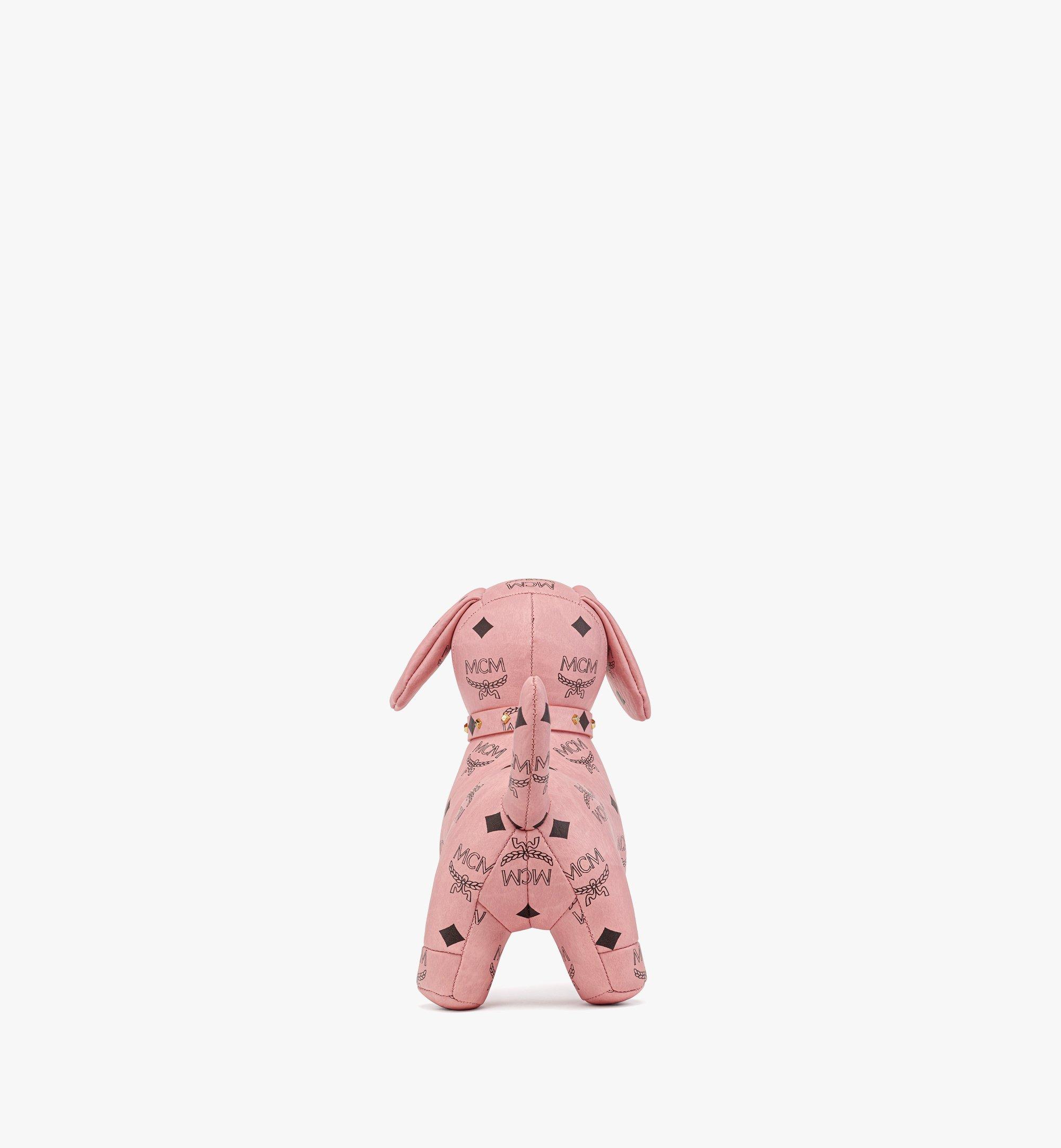 MCM Dachshund Doll in Visetos Pink MELFSMM01PZ001 Alternate View 2