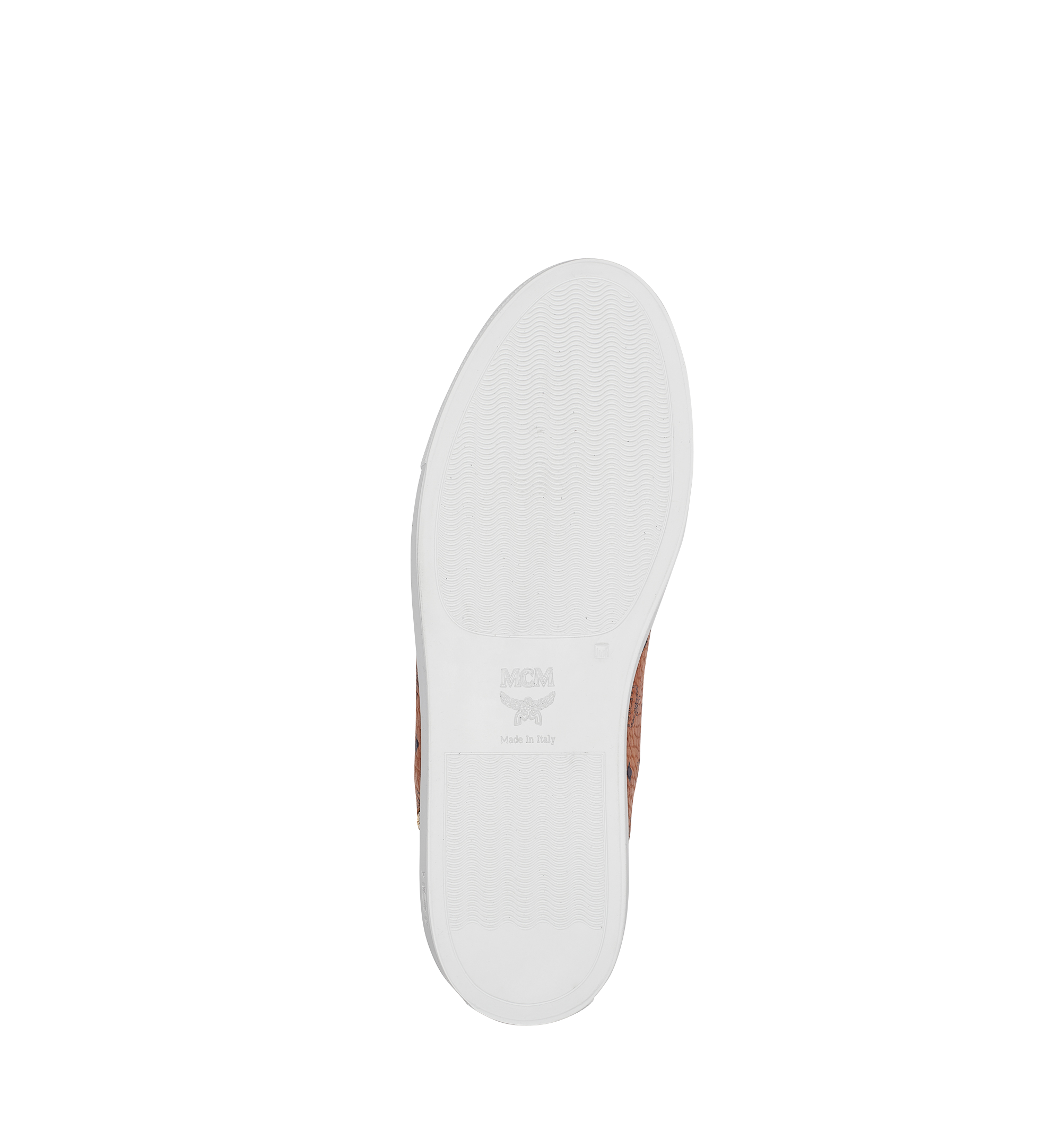 MCM Baskets montantes Turnlock en Visetos pour femme Cognac MES7AMM01CO036 Plus de photos 4