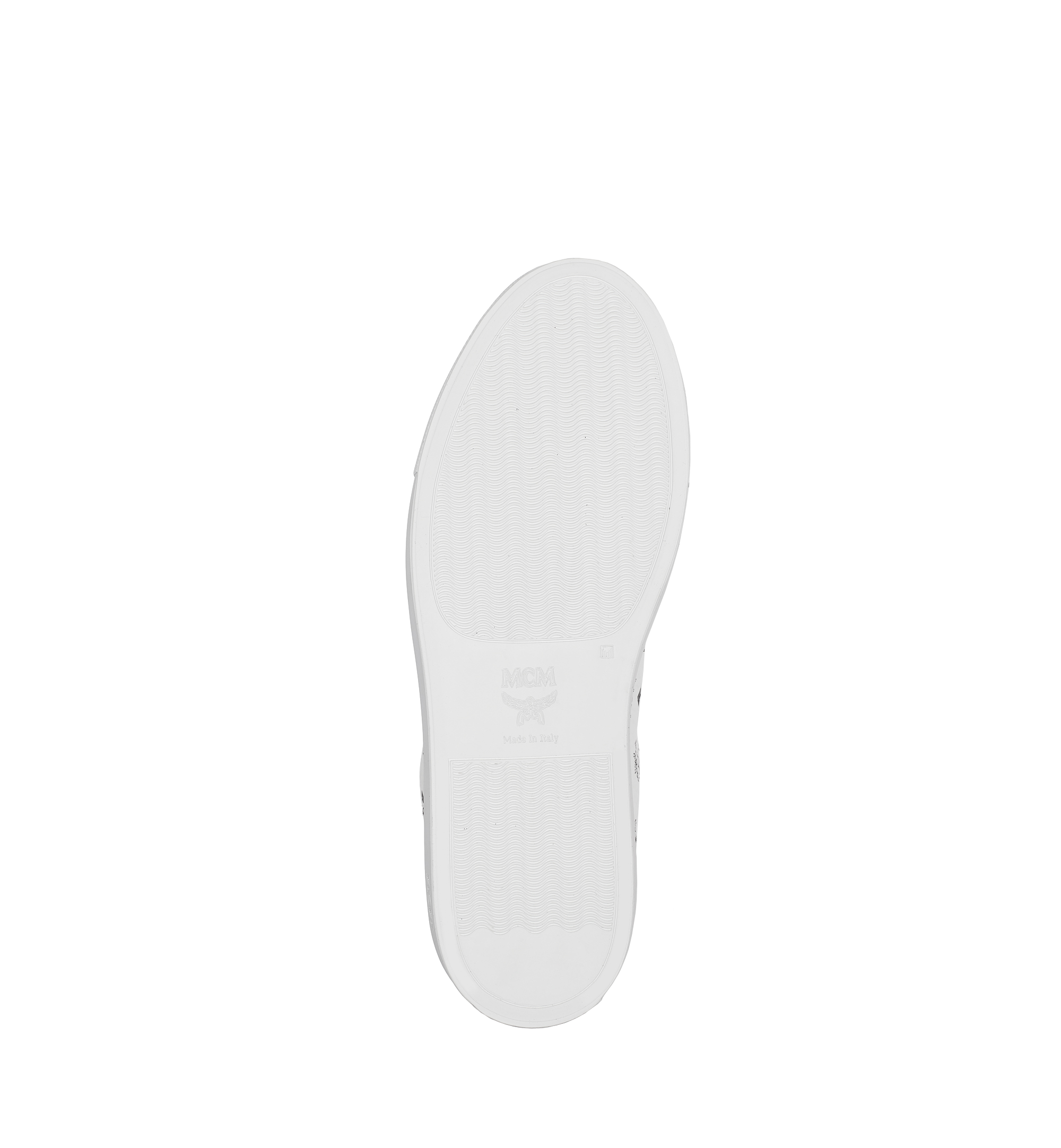 MCM Baskets montantes Turnlock en Visetos pour femme White MES7AMM01WT040 Plus de photos 3