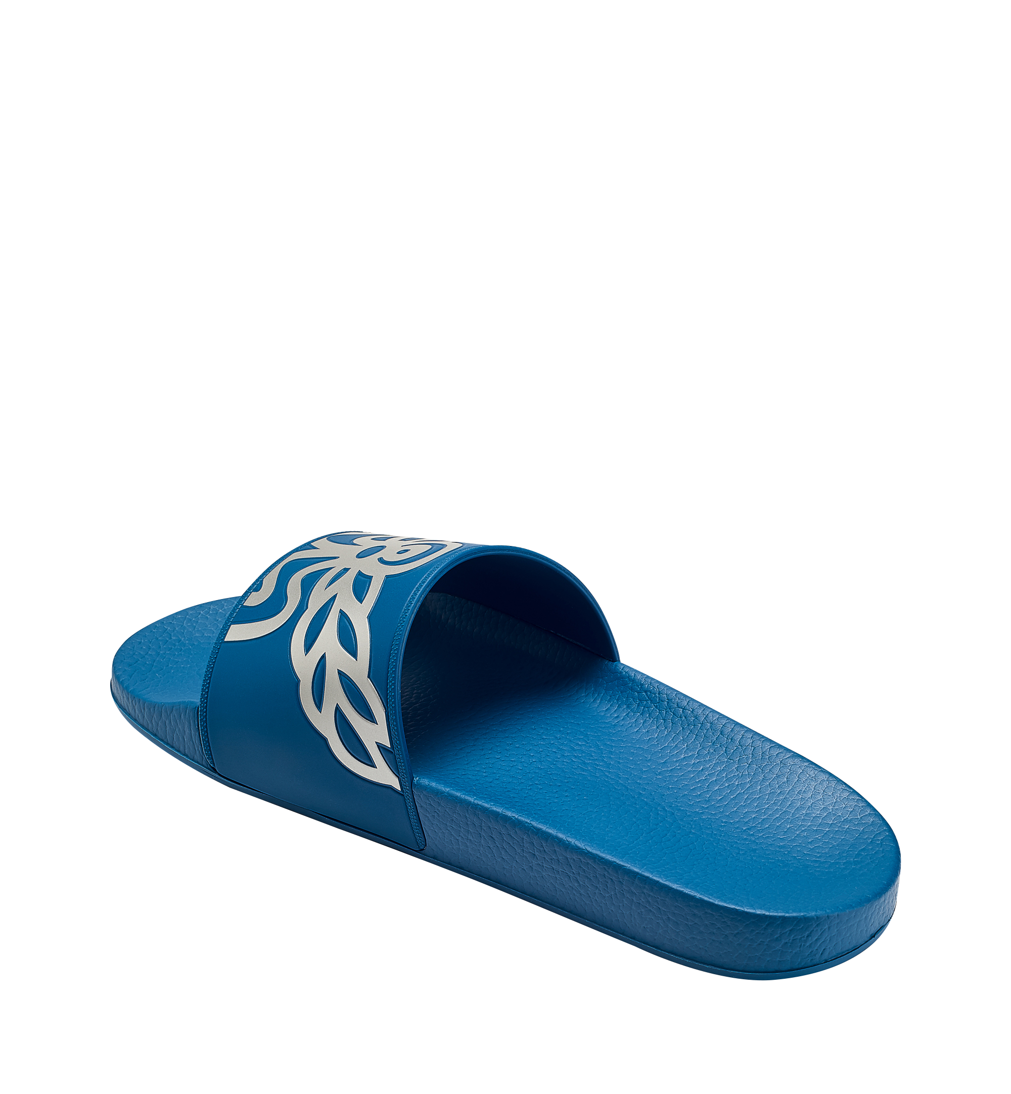 MCM Claquettes en Visetos pour homme Blue MES7AMM02LU040 Plus de photos 1