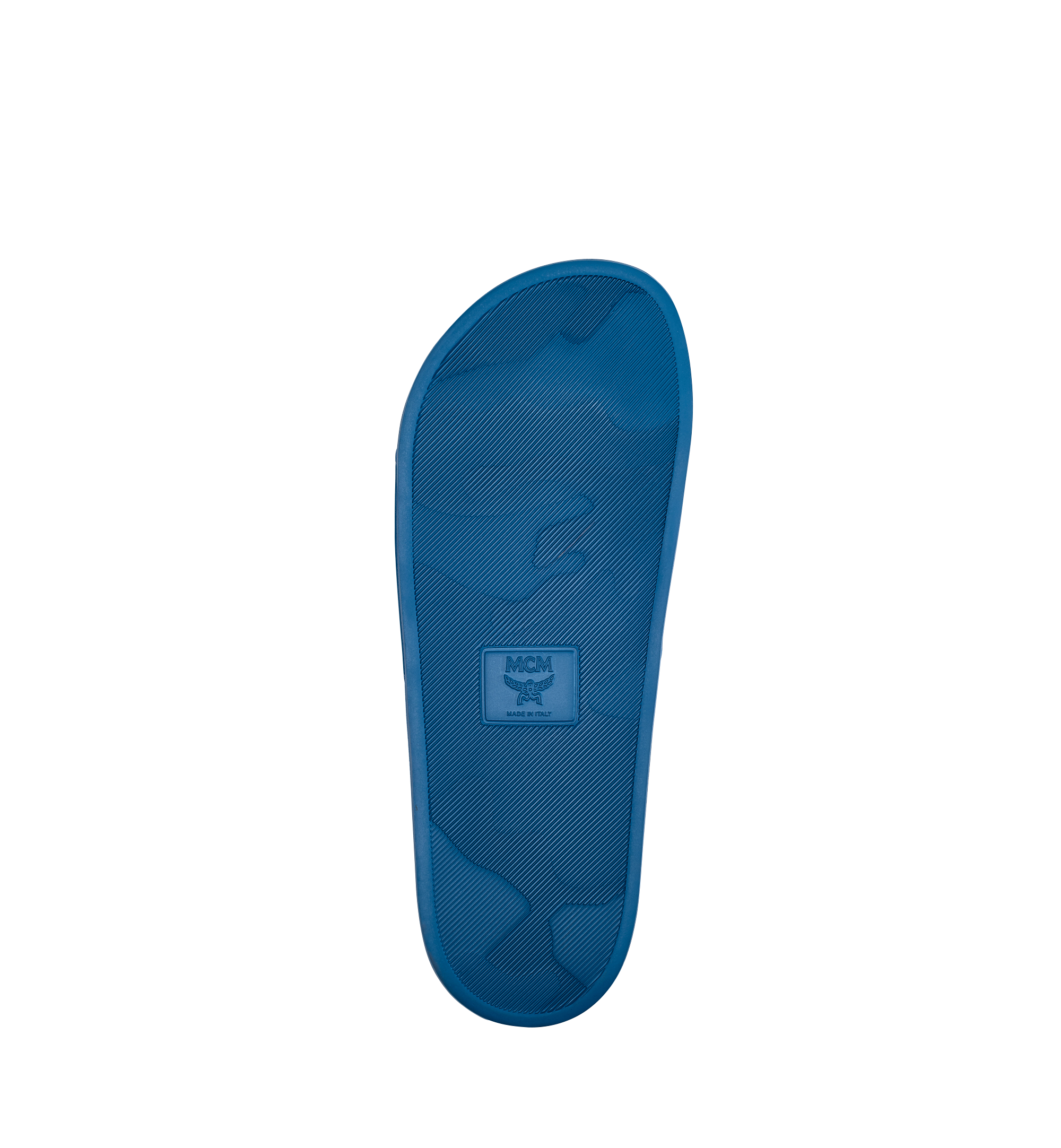 MCM Claquettes en Visetos pour homme Blue MES7AMM02LU040 Plus de photos 4